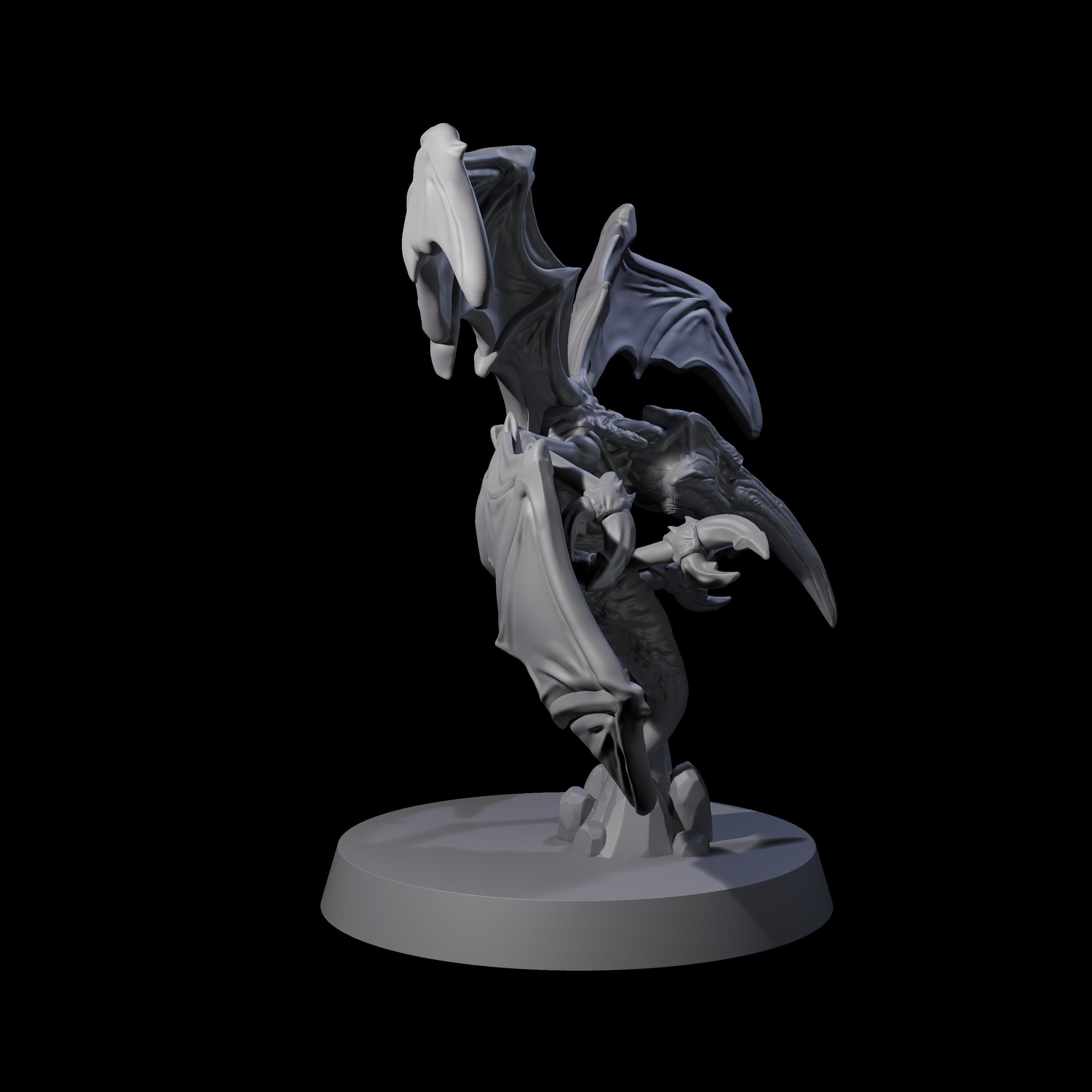 Flapping Fire Stirge Miniature for Dungeons and Dragons, Pathfinder or other TTRPGs