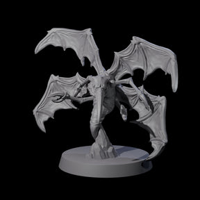 Flapping Fire Stirge Miniature for Dungeons and Dragons, Pathfinder or other TTRPGs