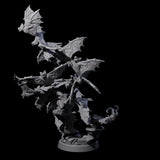 Flapping Swarm of Vampire Bats Miniature for Dungeons and Dragons, Pathfinder or other TTRPGs
