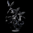 Flapping Swarm of Vampire Bats Miniature for Dungeons and Dragons, Pathfinder or other TTRPGs