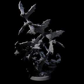 Flapping Swarm of Vampire Bats Miniature for Dungeons and Dragons, Pathfinder or other TTRPGs
