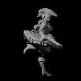 Fleeing Gunslinger Miniature for Dungeons and Dragons, Pathfinder or other TTRPGs