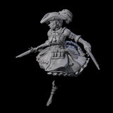 Fleeing Gunslinger Miniature for Dungeons and Dragons, Pathfinder or other TTRPGs