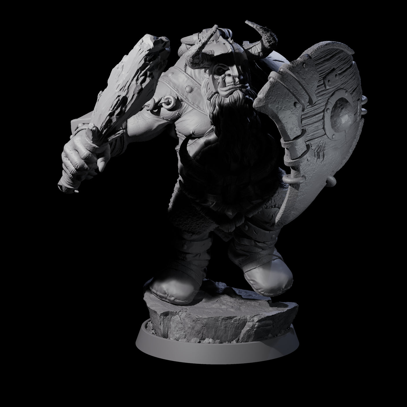 Fleshwarped Ogre Cabal Miniature for Dungeons and Dragons, Pathfinder or other TTRPGs