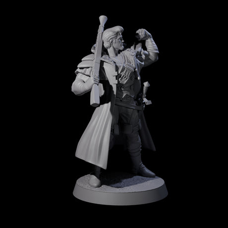 Flexing Huntmaster Miniature for Dungeons and Dragons, Pathfinder or other TTRPGs