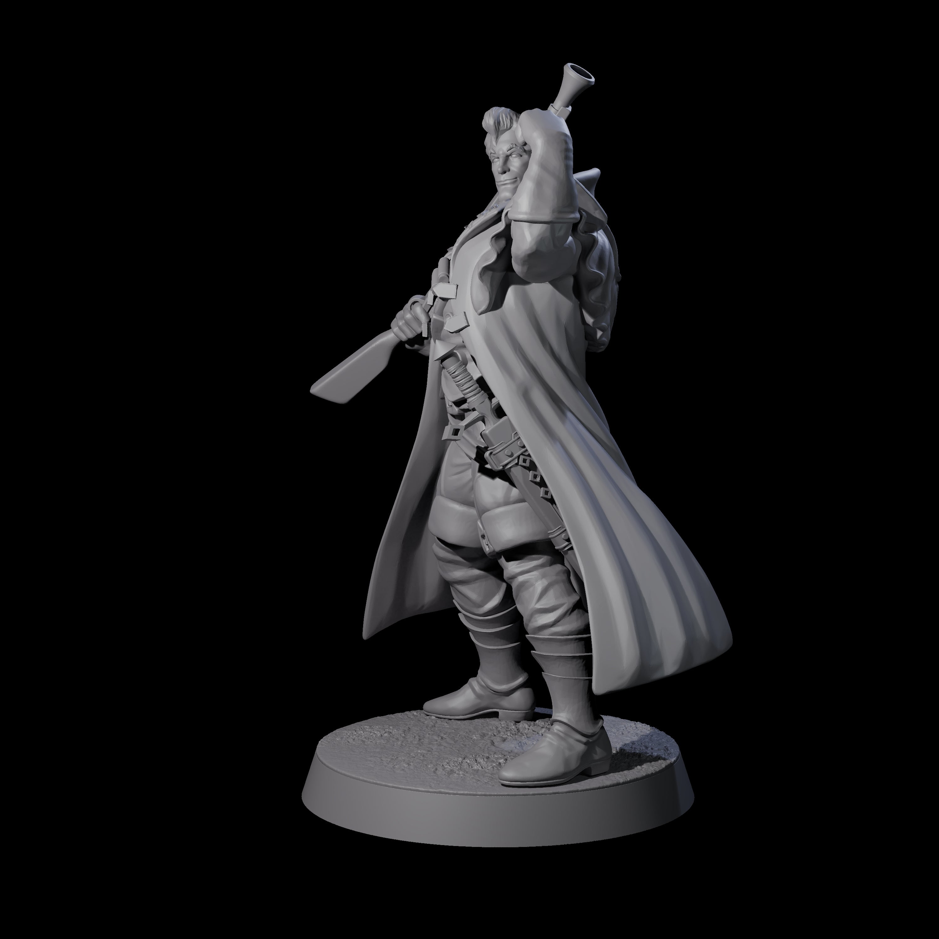 Flexing Huntmaster Miniature for Dungeons and Dragons, Pathfinder or other TTRPGs