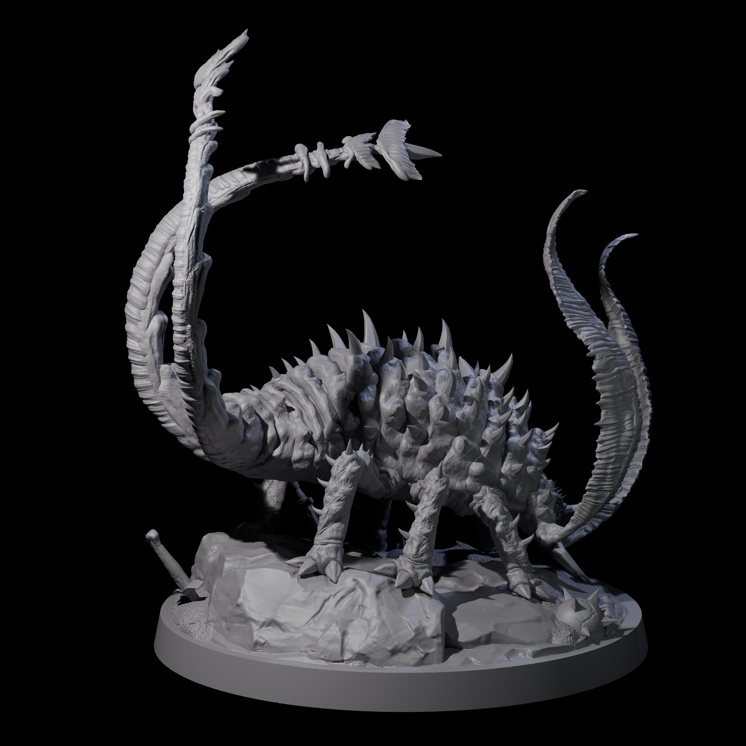 Flexing Rust Buster Monster Miniature for Dungeons and Dragons, Pathfinder or other TTRPGs