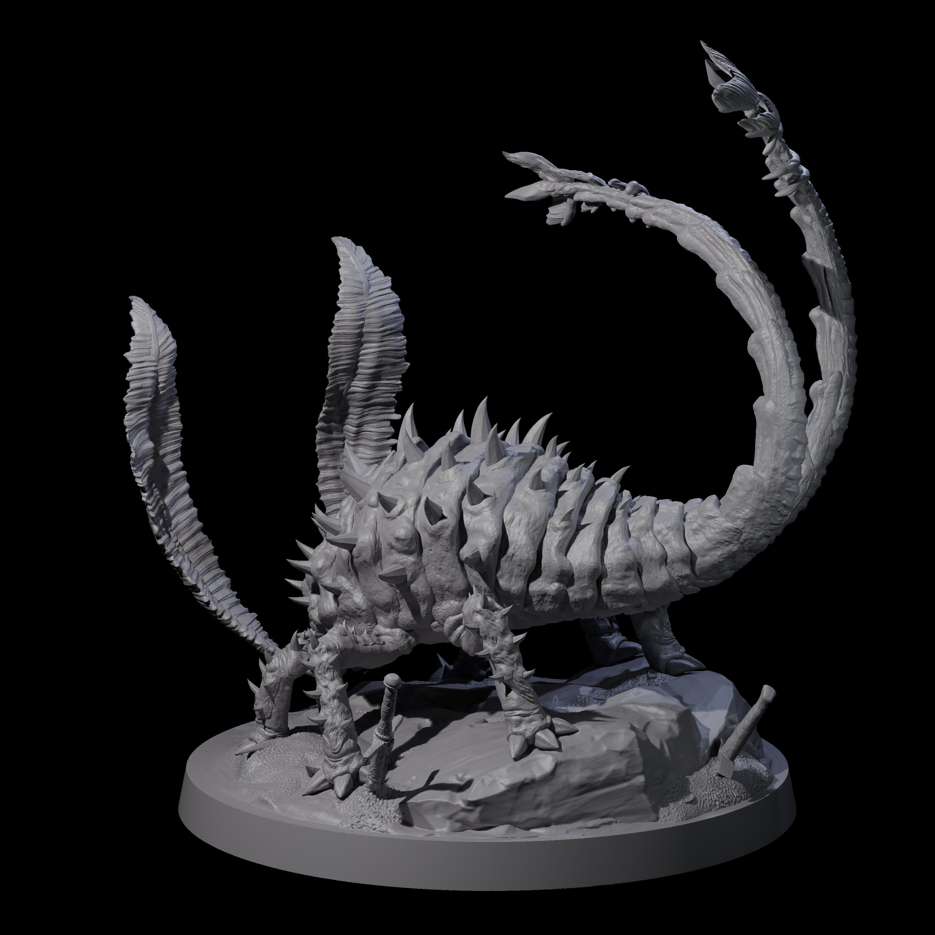 Flexing Rust Buster Monster Miniature for Dungeons and Dragons, Pathfinder or other TTRPGs