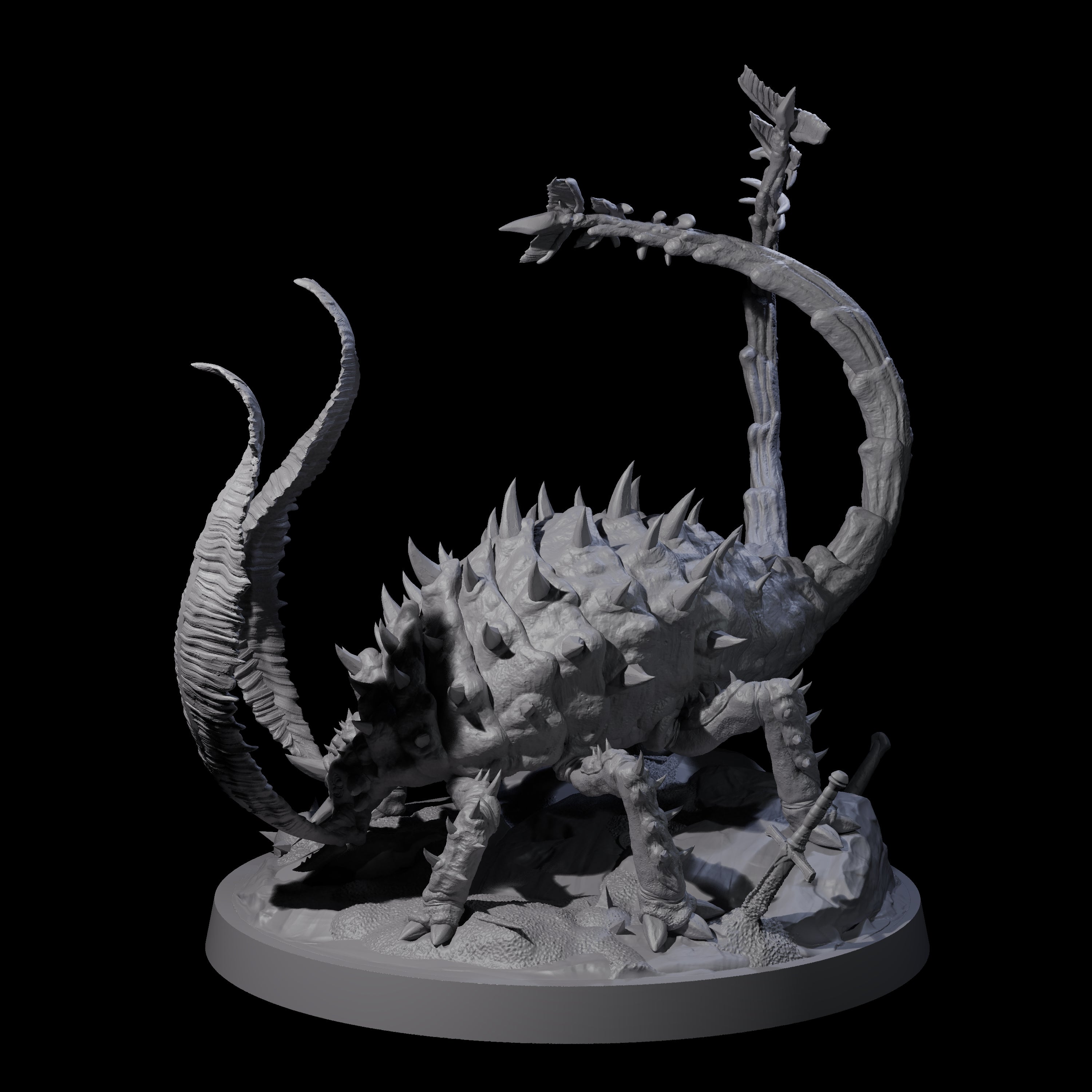 Flexing Rust Buster Monster Miniature for Dungeons and Dragons, Pathfinder or other TTRPGs