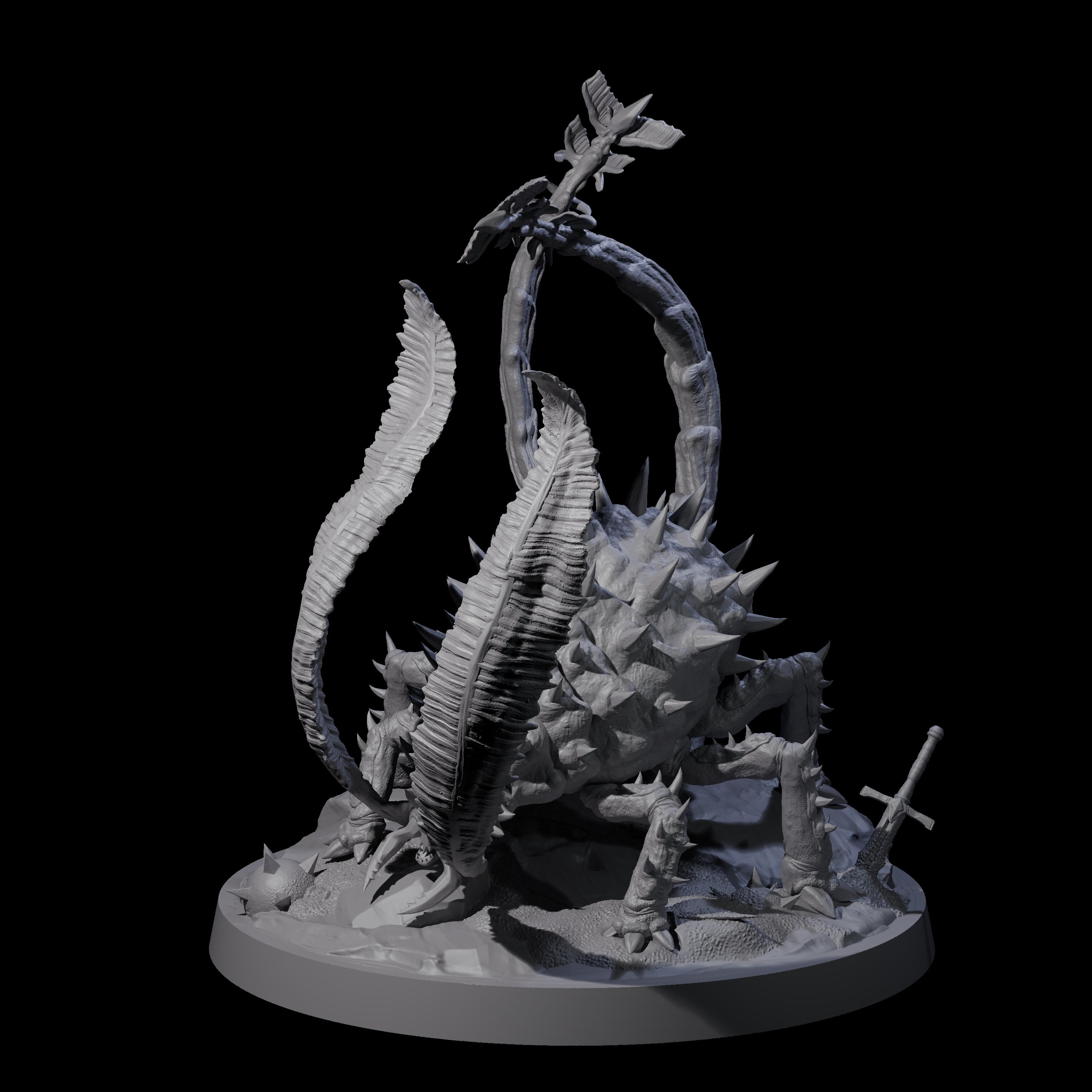 Flexing Rust Buster Monster Miniature for Dungeons and Dragons, Pathfinder or other TTRPGs