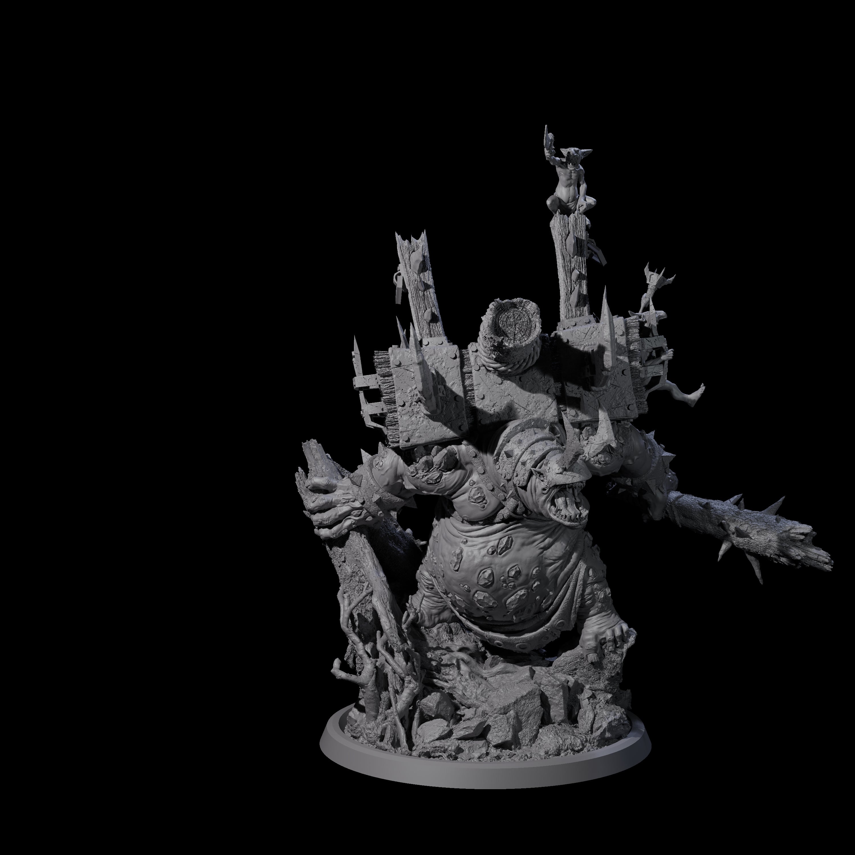 Flinga - The Walking Troll Catapult Miniature for Dungeons and Dragons, Pathfinder or other TTRPGs