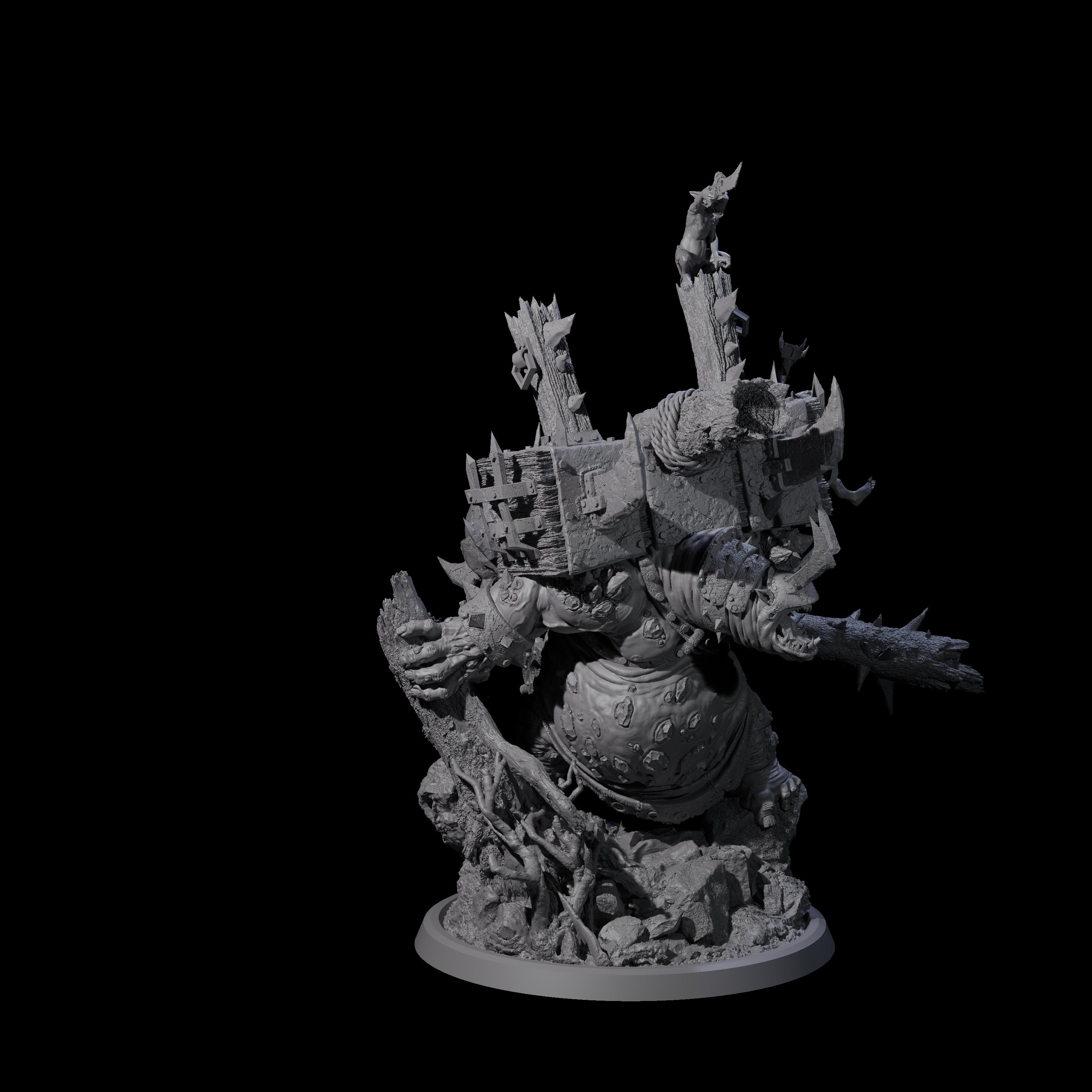 Flinga - The Walking Troll Catapult Miniature for Dungeons and Dragons, Pathfinder or other TTRPGs