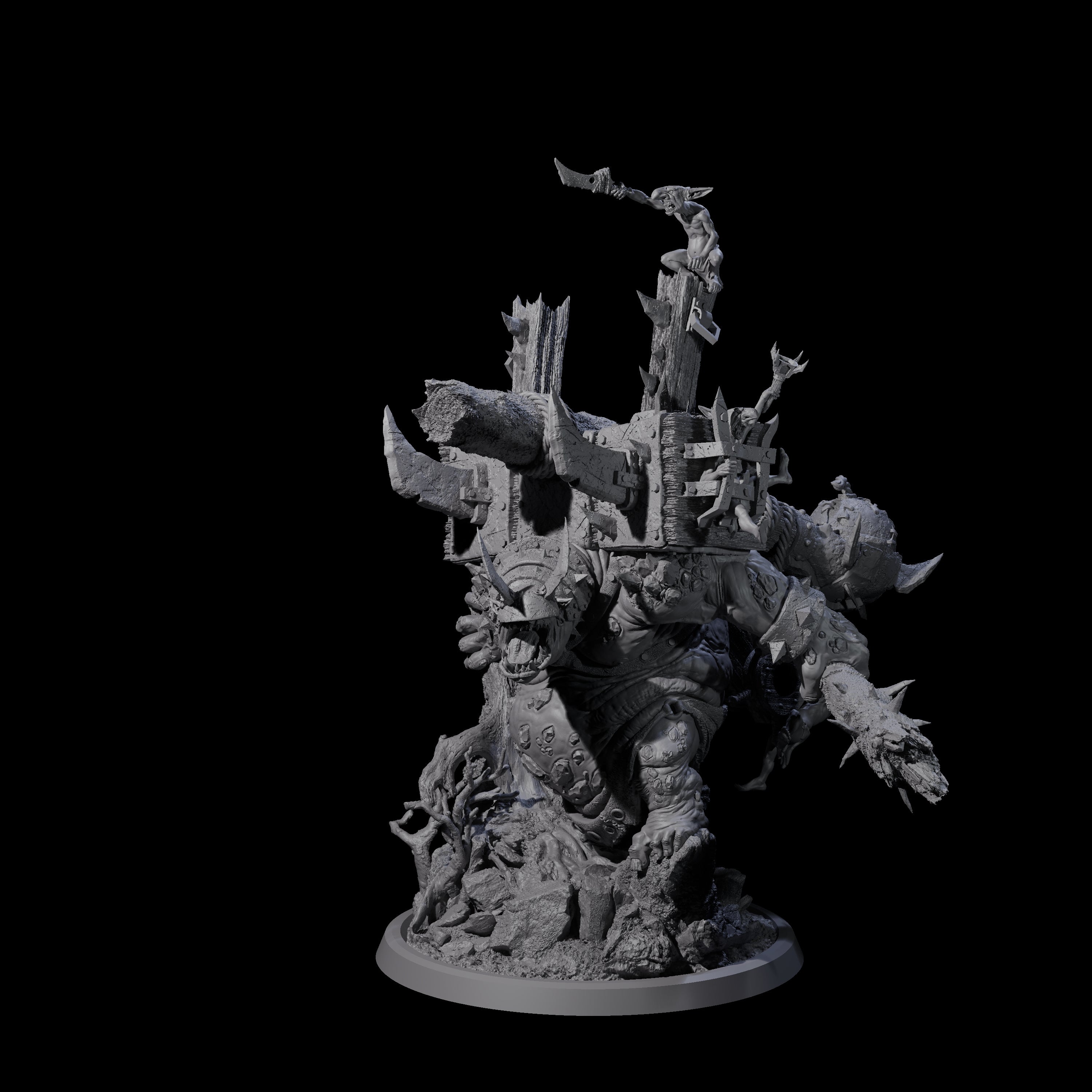 Flinga - The Walking Troll Catapult Miniature for Dungeons and Dragons, Pathfinder or other TTRPGs