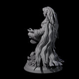 Floating Elf Wizard Miniature for Dungeons and Dragons, Pathfinder or other TTRPGs