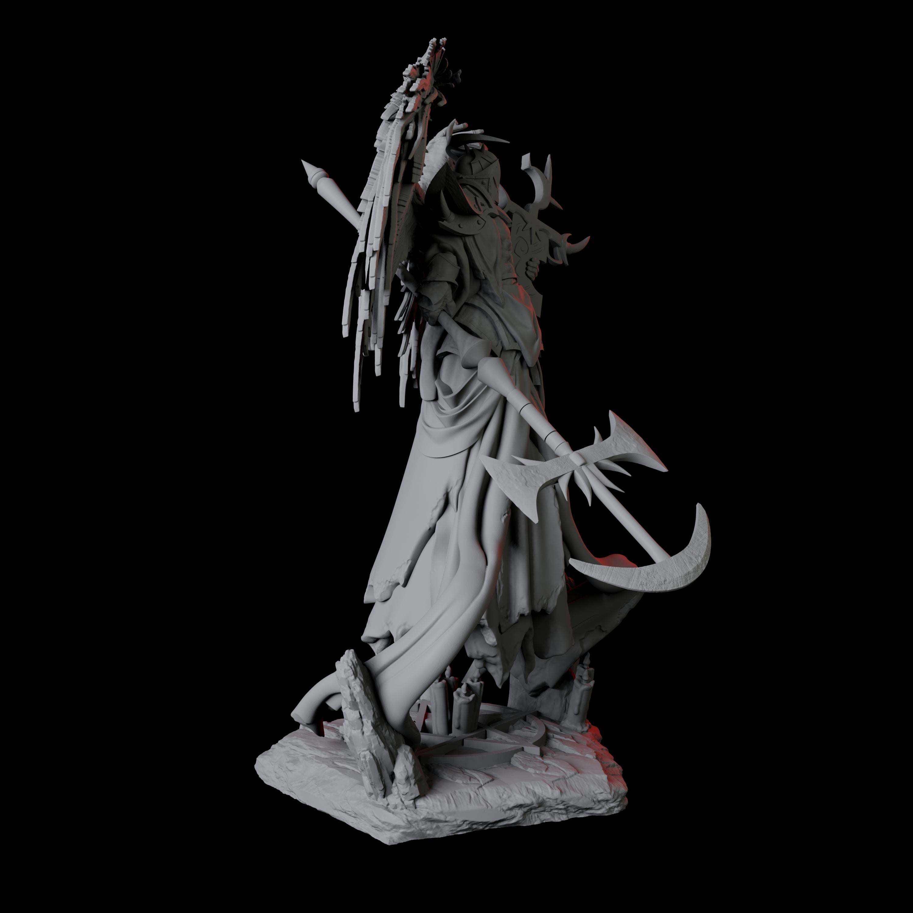 Floating Executioner Devil B Miniature for Dungeons and Dragons, Pathfinder or other TTRPGs
