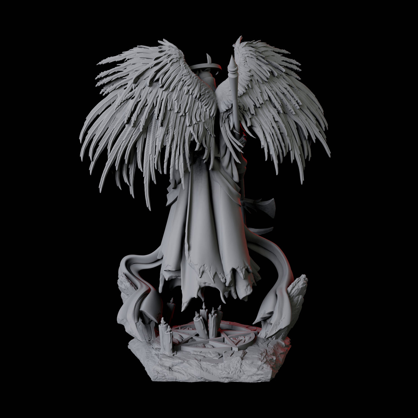 Floating Executioner Devil B Miniature for Dungeons and Dragons, Pathfinder or other TTRPGs