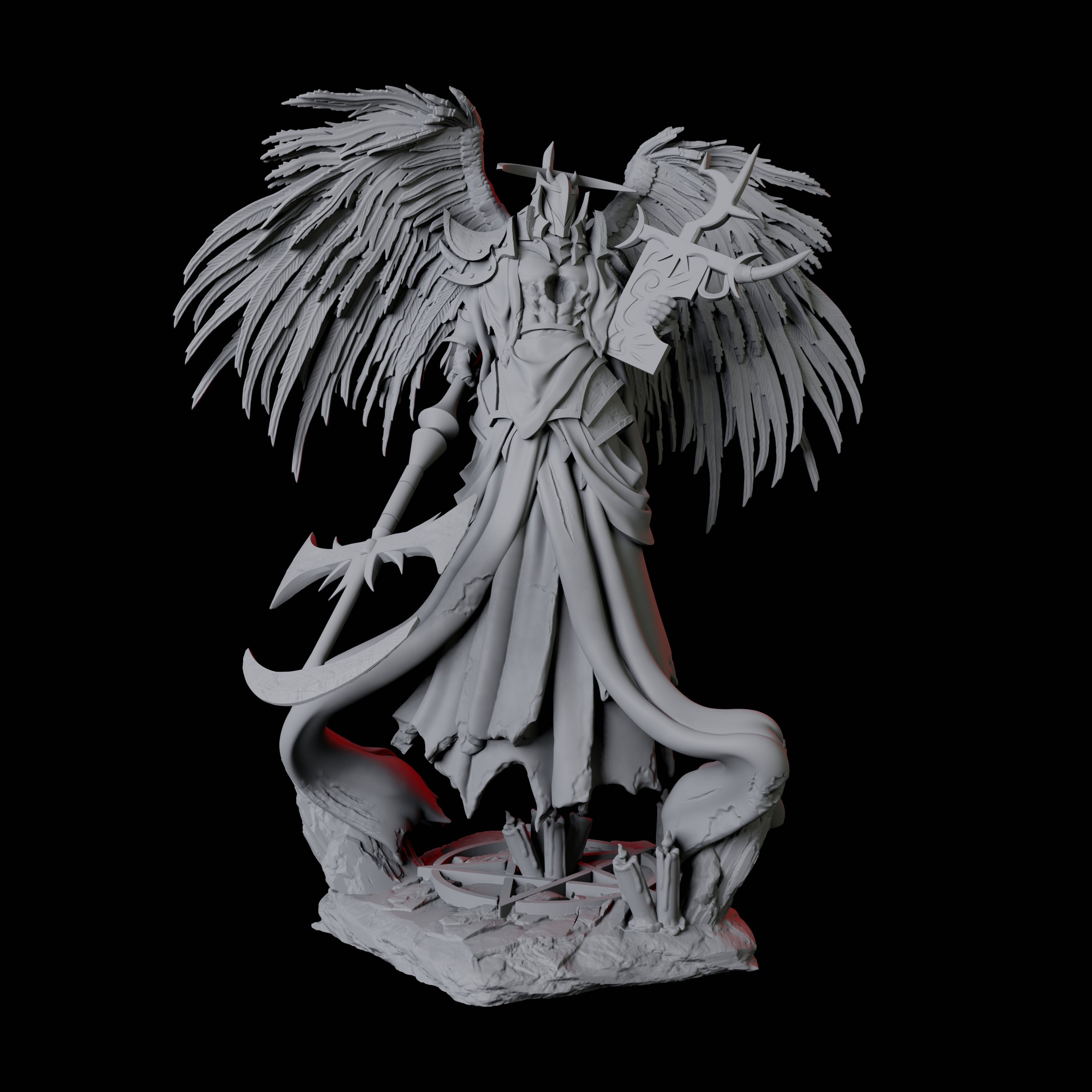 Floating Executioner Devil B Miniature for Dungeons and Dragons, Pathfinder or other TTRPGs
