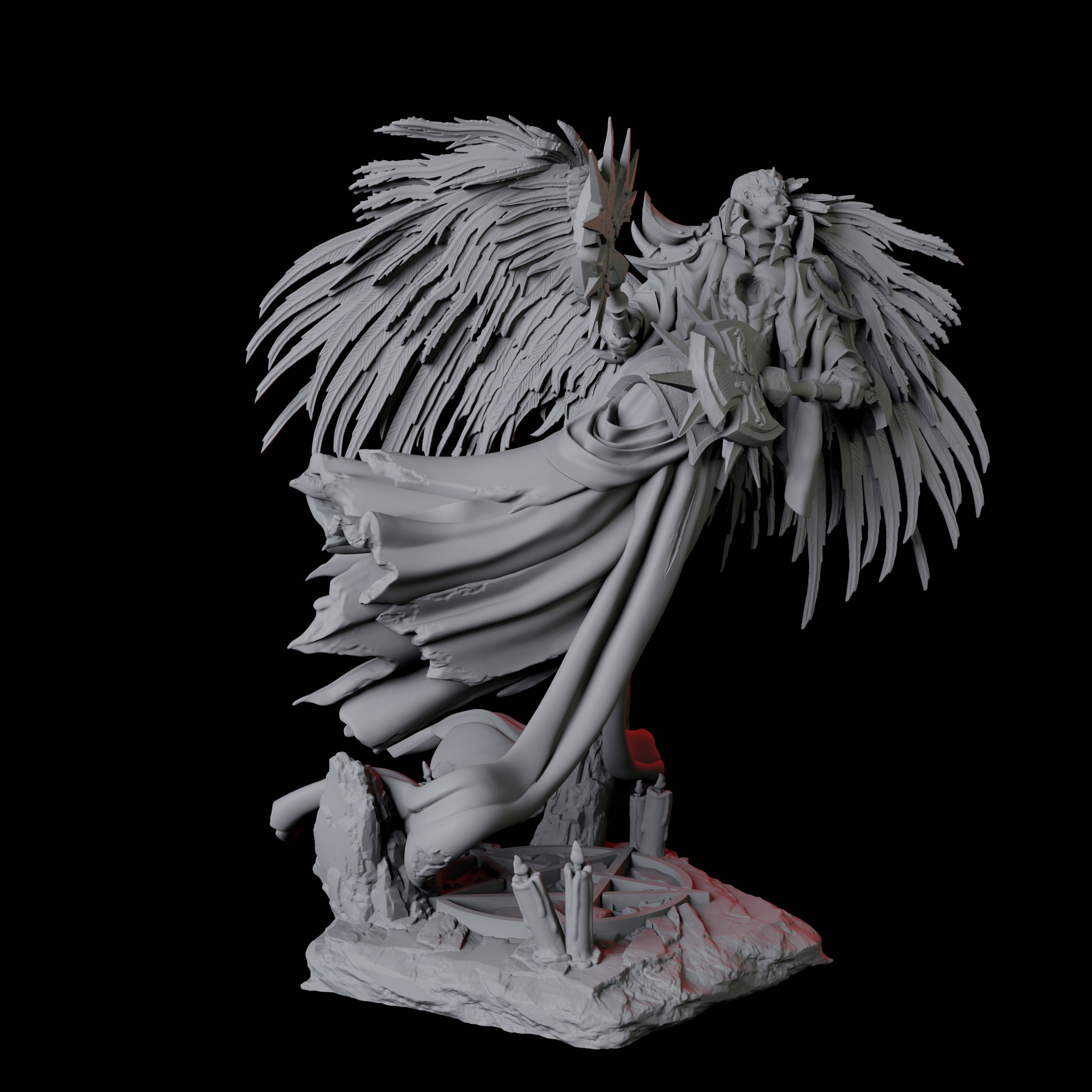 Floating Executioner Devil C Miniature for Dungeons and Dragons, Pathfinder or other TTRPGs