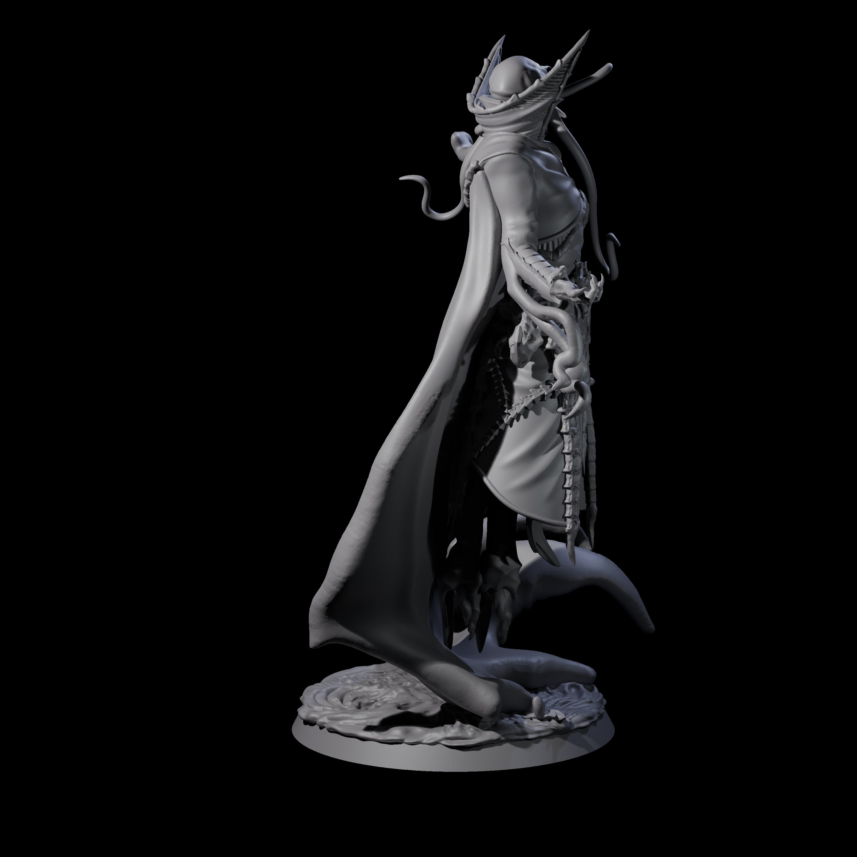 Floating Master Mind Flayer A Miniature for Dungeons and Dragons, Pathfinder or other TTRPGs