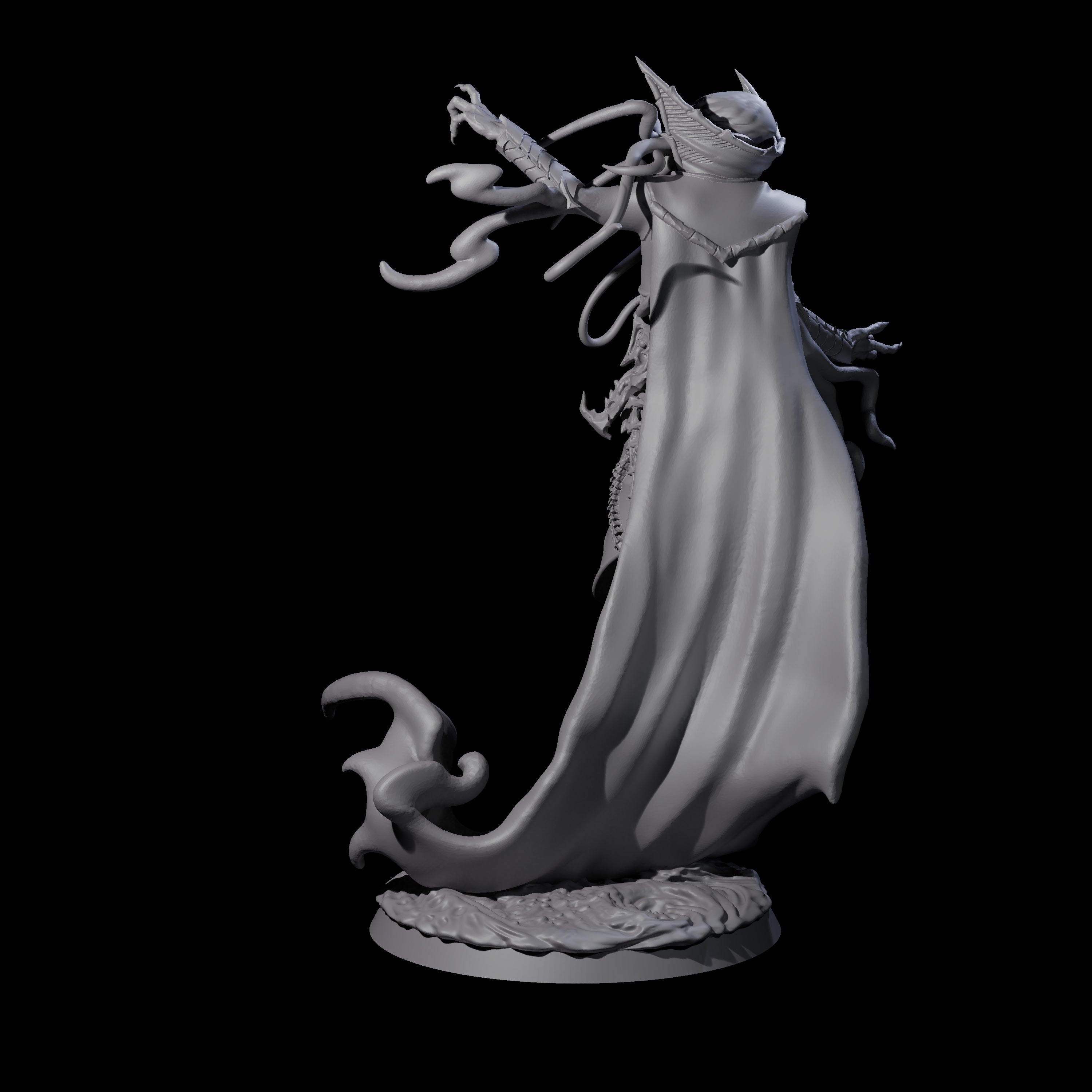 Floating Master Mind Flayer A Miniature for Dungeons and Dragons, Pathfinder or other TTRPGs