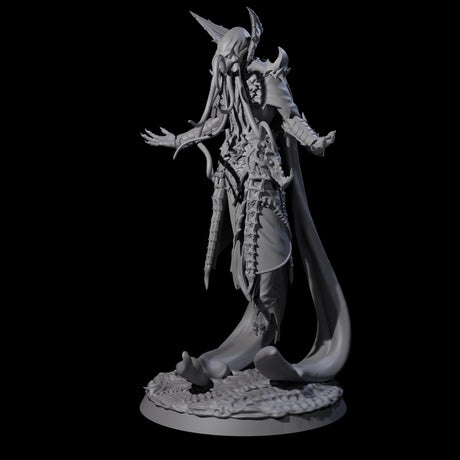 Floating Master Mind Flayer B Miniature for Dungeons and Dragons, Pathfinder or other TTRPGs