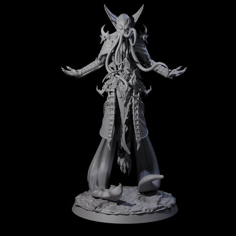 Floating Master Mind Flayer B Miniature for Dungeons and Dragons, Pathfinder or other TTRPGs
