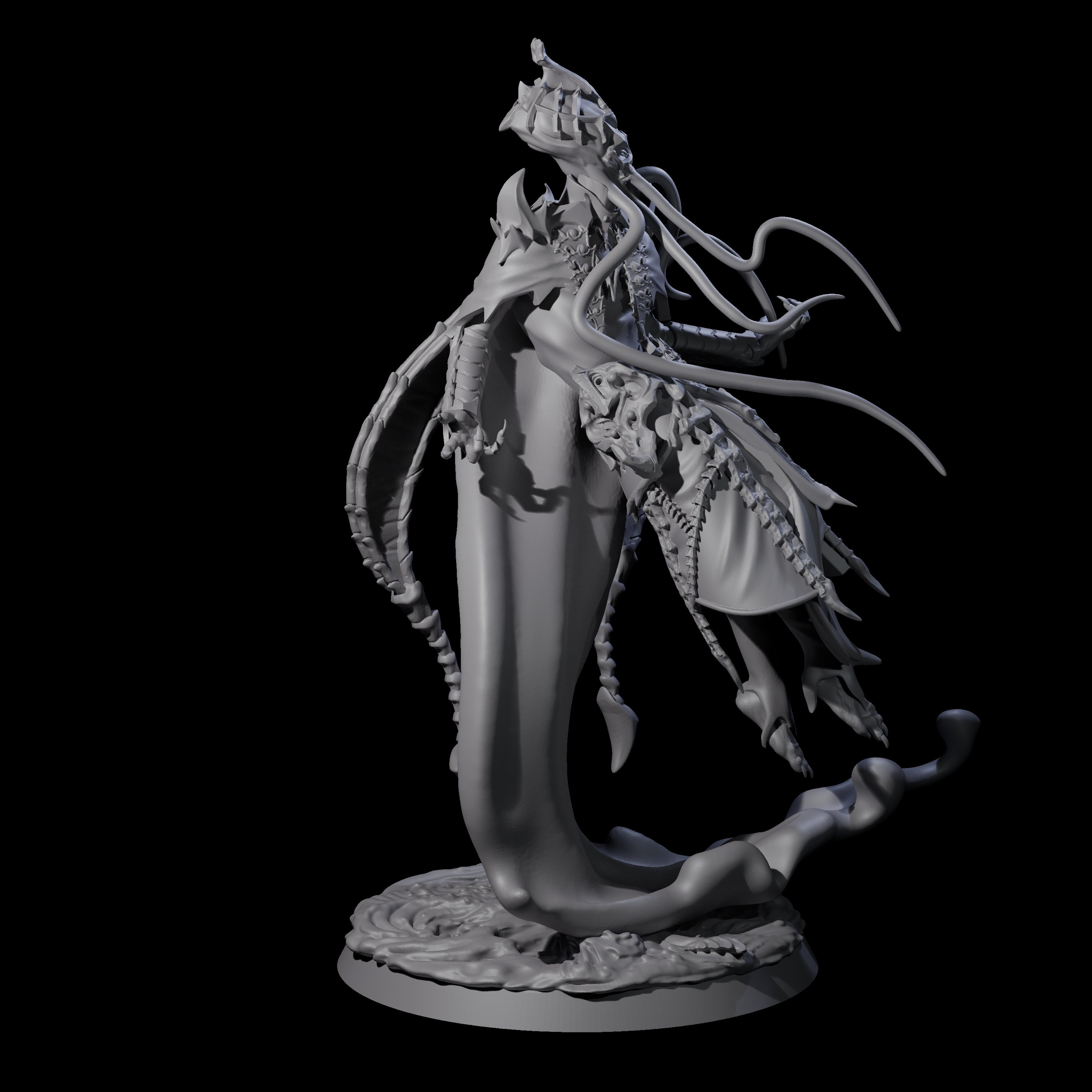 Floating Master Mind Flayer D Miniature for Dungeons and Dragons, Pathfinder or other TTRPGs