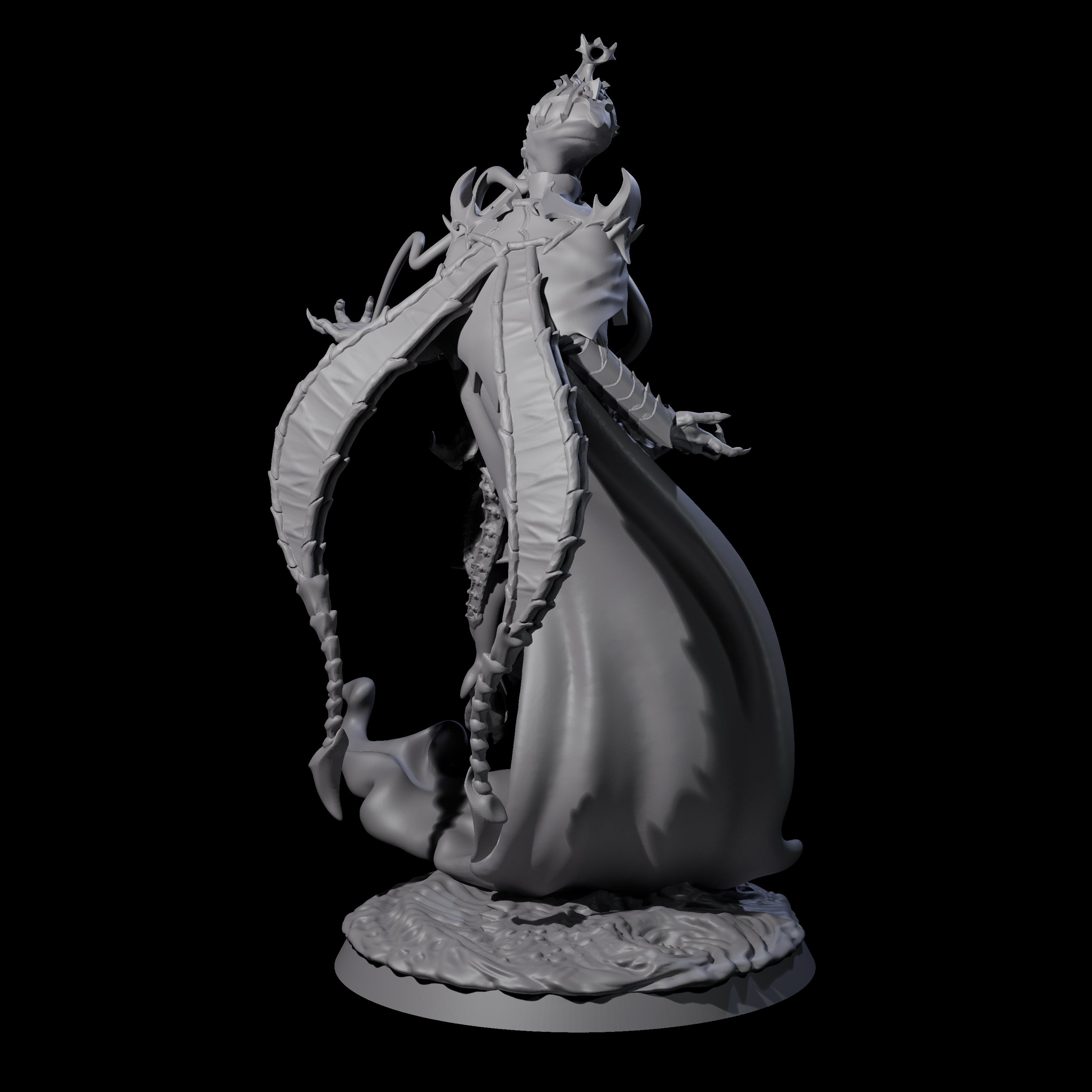 Floating Master Mind Flayer D Miniature for Dungeons and Dragons, Pathfinder or other TTRPGs
