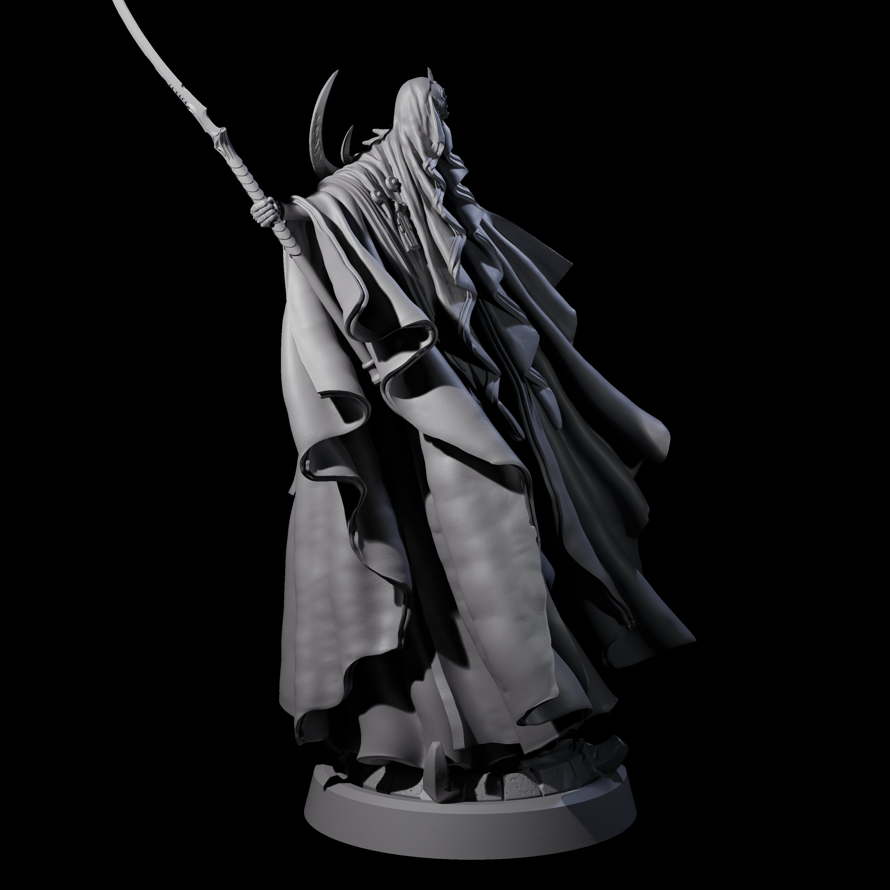 Floating Robed Cultist A Miniature for Dungeons and Dragons, Pathfinder or other TTRPGs