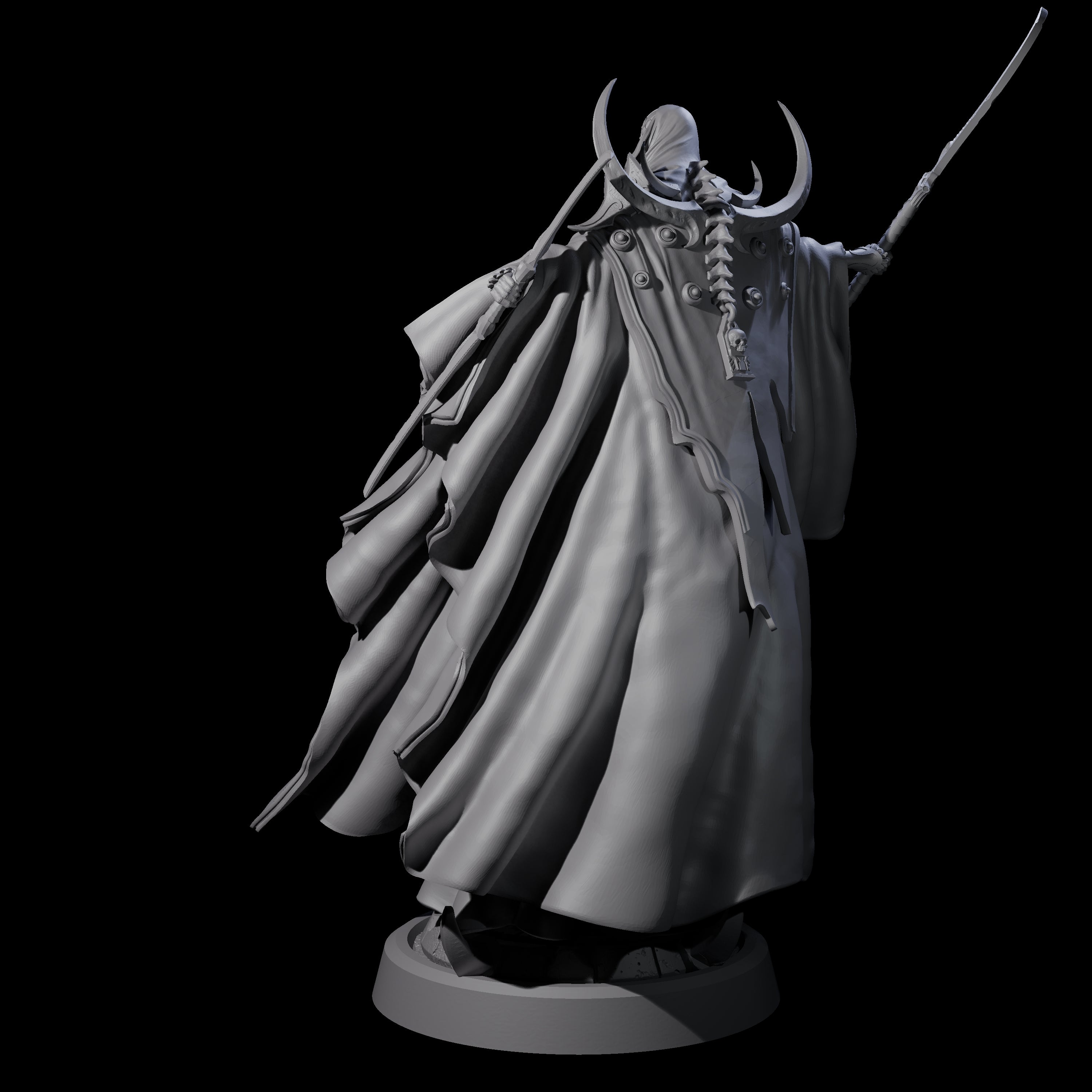 Floating Robed Cultist A Miniature for Dungeons and Dragons, Pathfinder or other TTRPGs