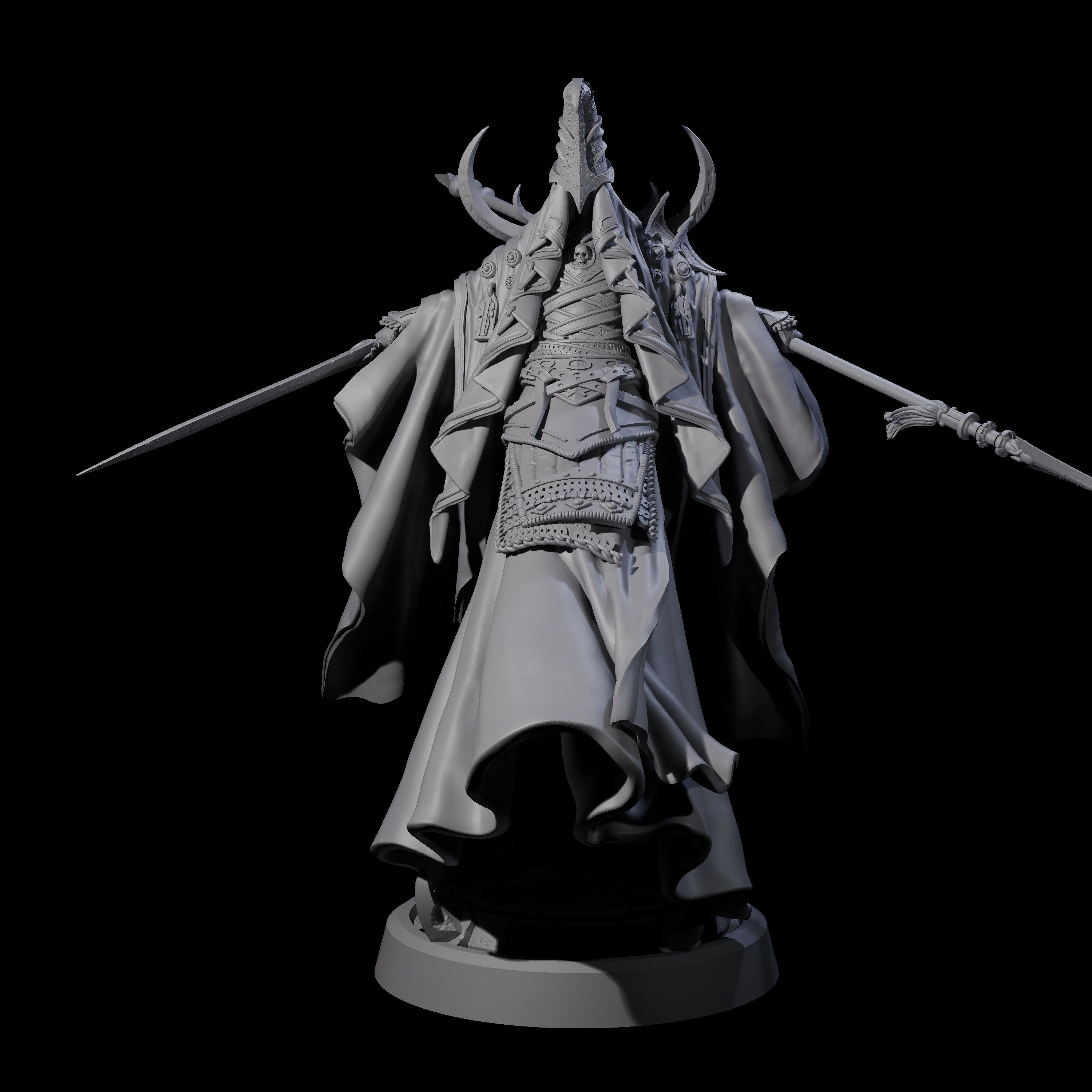 Floating Robed Cultist B Miniature for Dungeons and Dragons, Pathfinder or other TTRPGs