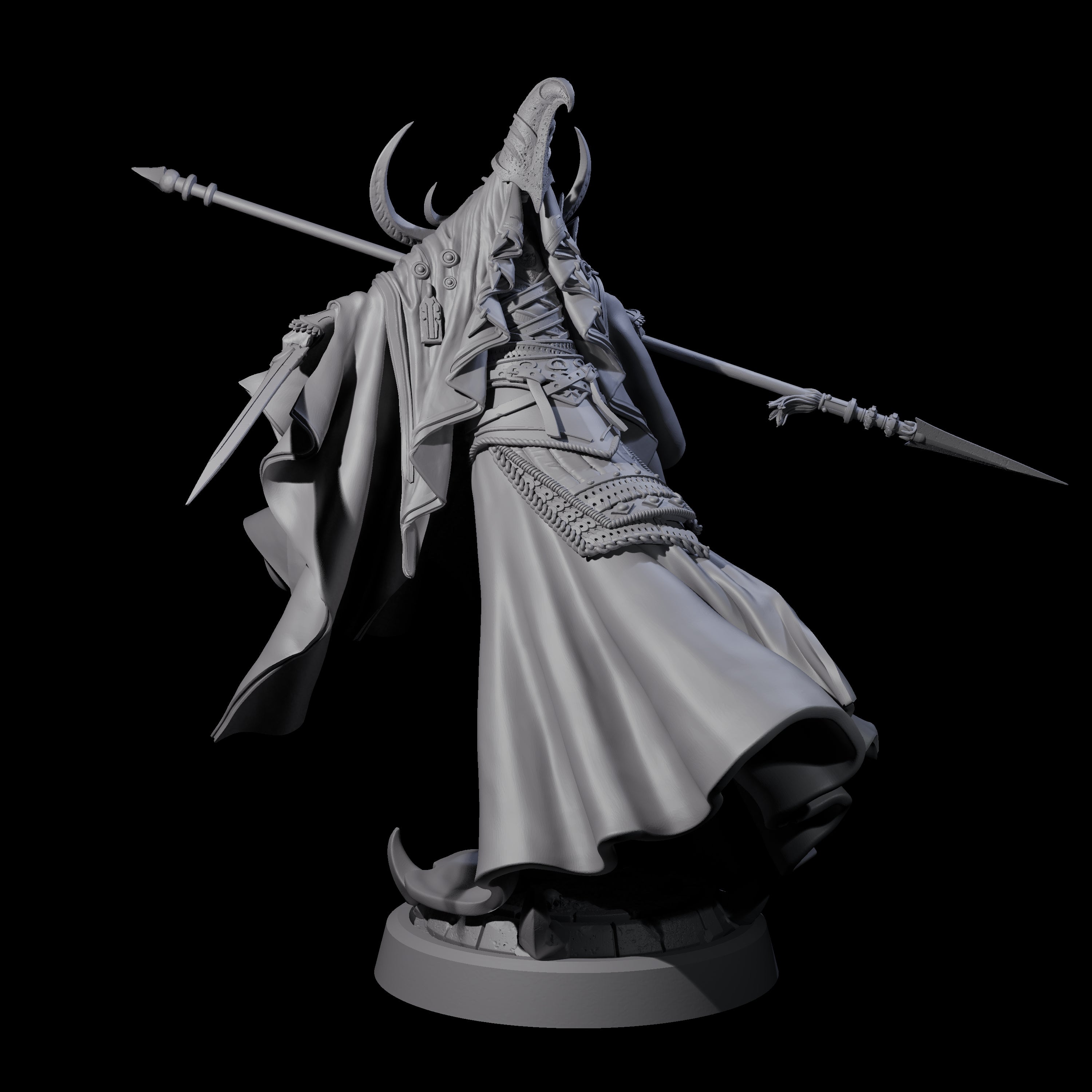 Floating Robed Cultist B Miniature for Dungeons and Dragons, Pathfinder or other TTRPGs