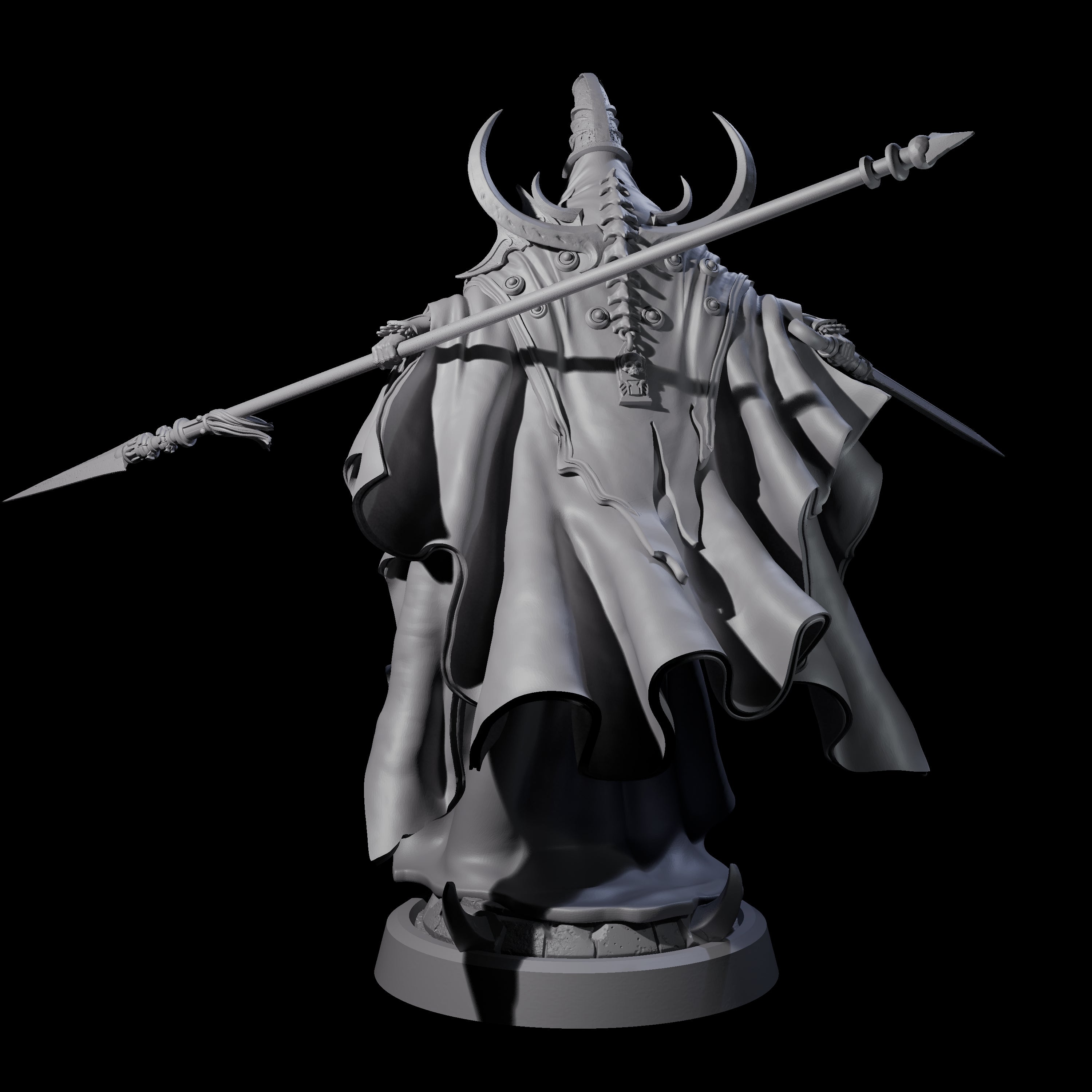Floating Robed Cultist B Miniature for Dungeons and Dragons, Pathfinder or other TTRPGs