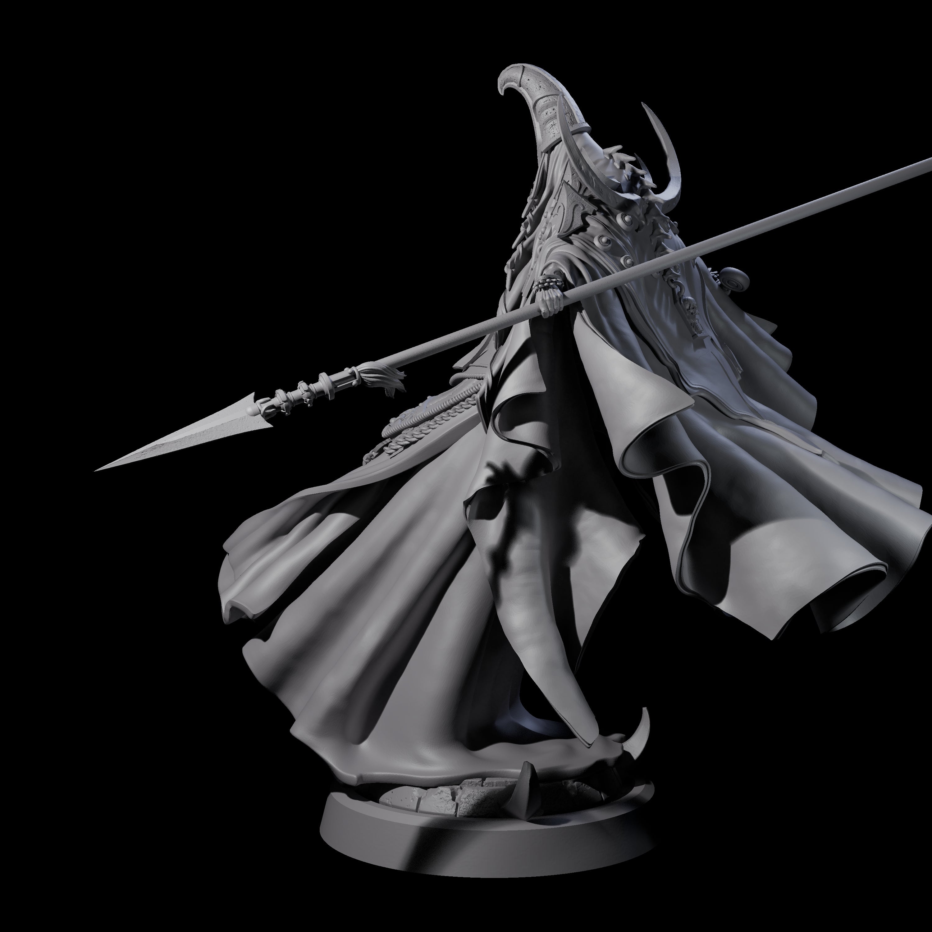 Floating Robed Cultist B Miniature for Dungeons and Dragons, Pathfinder or other TTRPGs
