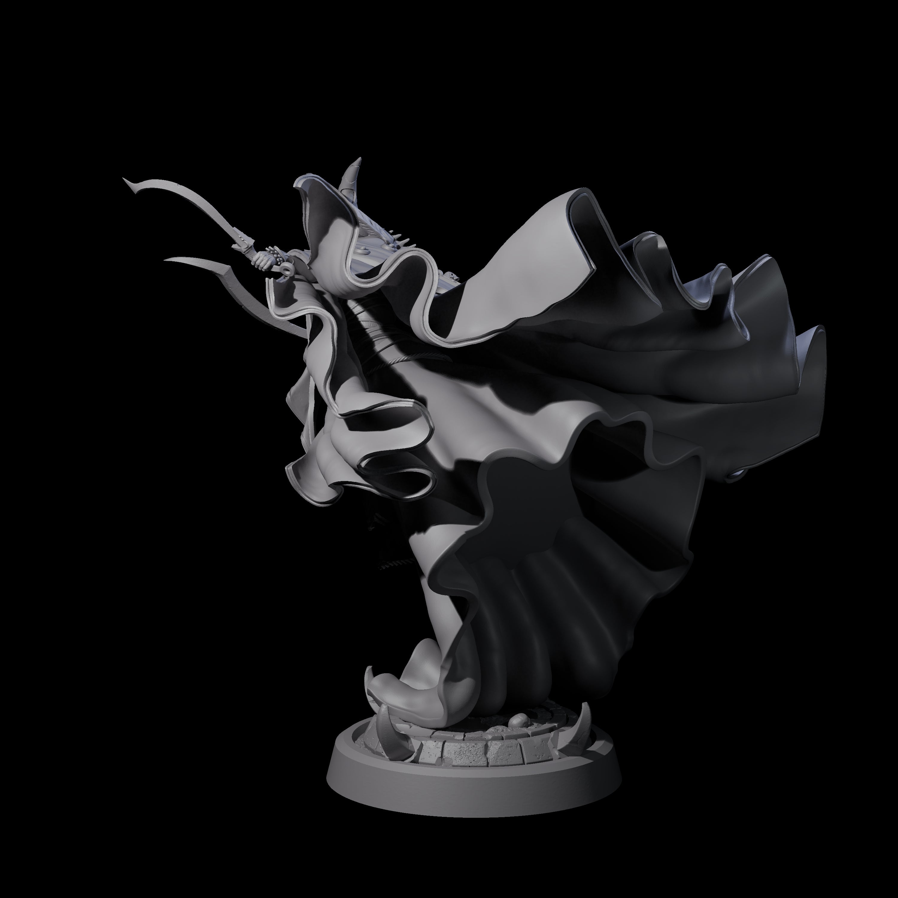 Floating Robed Cultist C Miniature for Dungeons and Dragons, Pathfinder or other TTRPGs