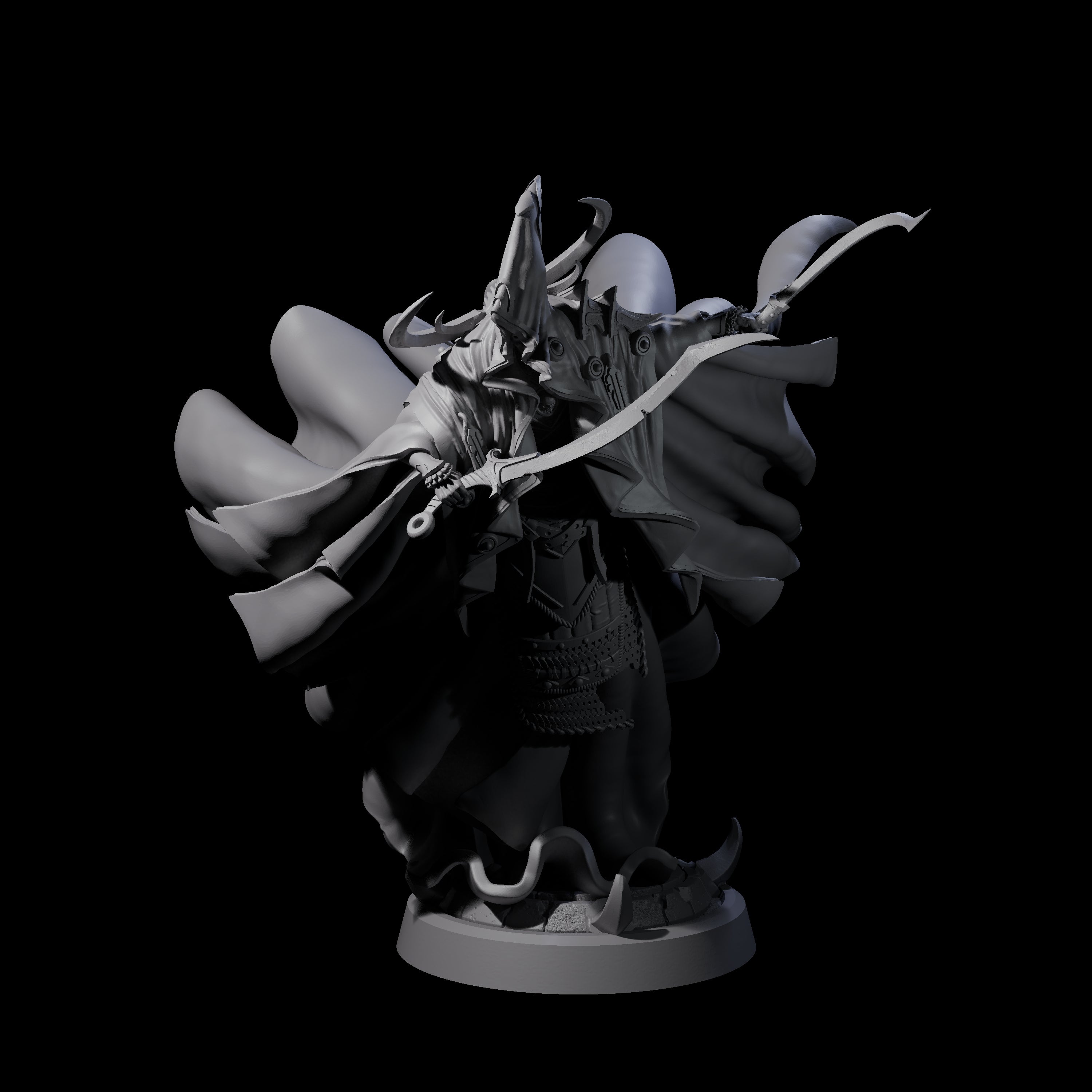 Floating Robed Cultist C Miniature for Dungeons and Dragons, Pathfinder or other TTRPGs