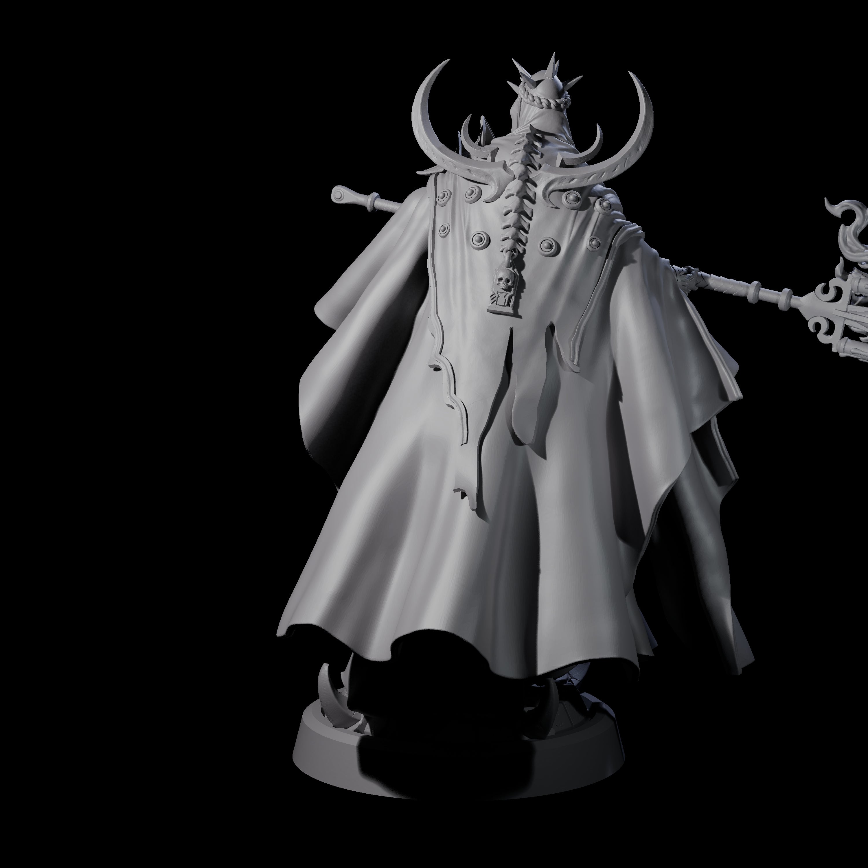 Floating Robed Cultist D Miniature for Dungeons and Dragons, Pathfinder or other TTRPGs