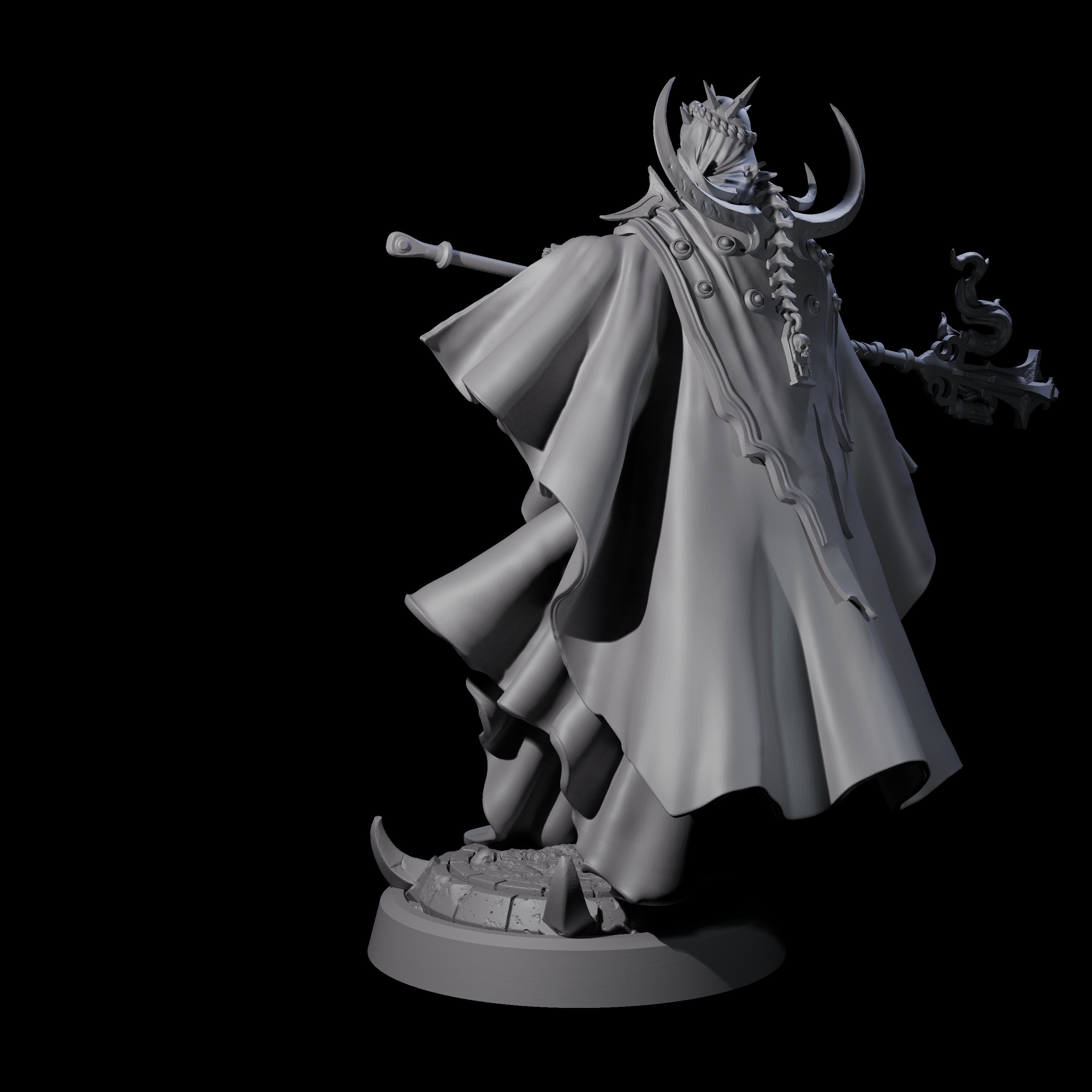 Floating Robed Cultist D Miniature for Dungeons and Dragons, Pathfinder or other TTRPGs