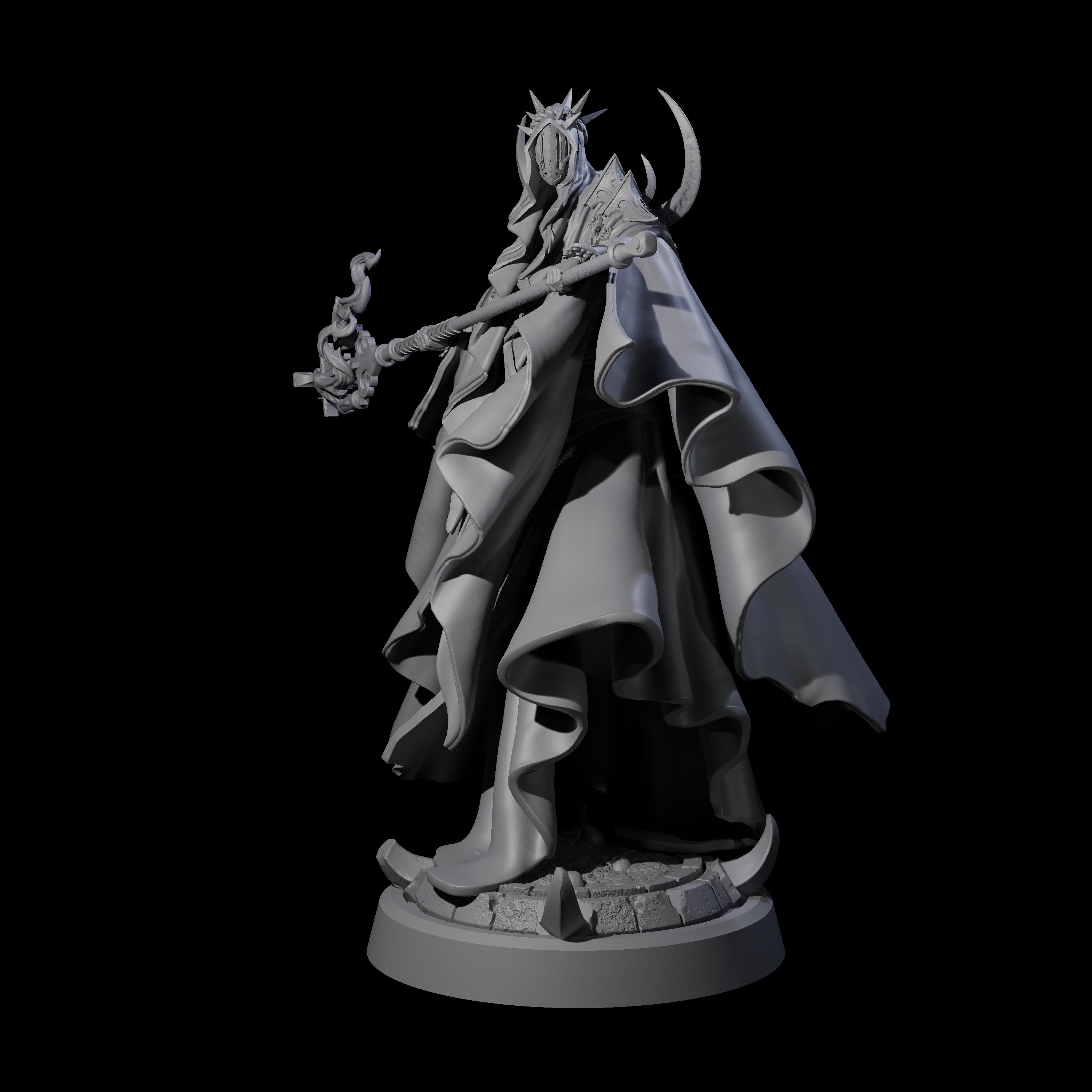 Floating Robed Cultist D Miniature for Dungeons and Dragons, Pathfinder or other TTRPGs