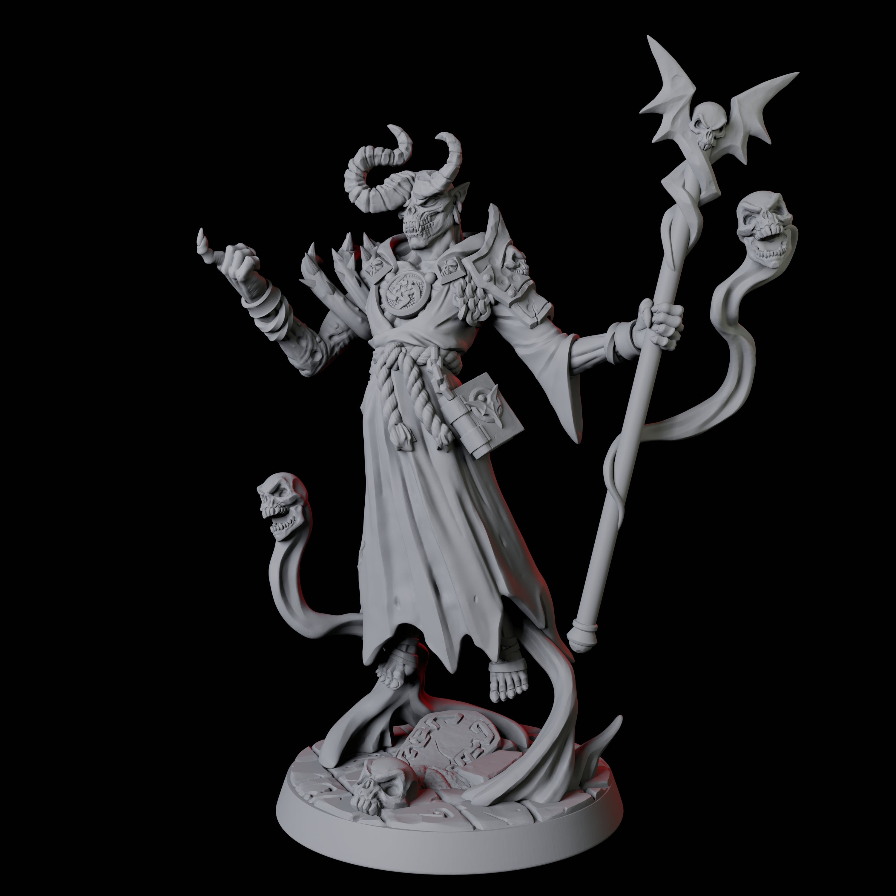 Floating Undead Warlock Miniature for Dungeons and Dragons, Pathfinder or other TTRPGs