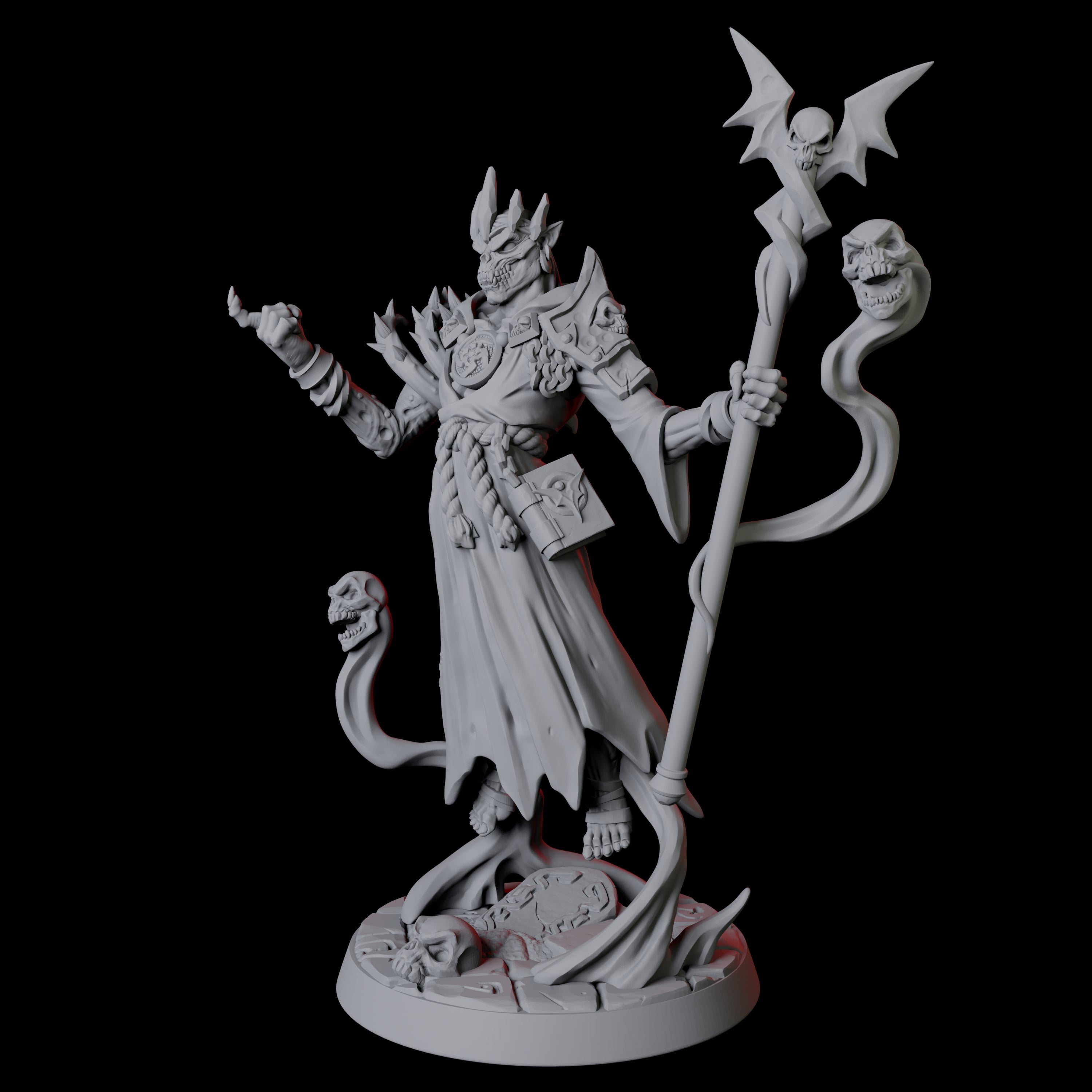 Floating Undead Warlock Miniature for Dungeons and Dragons, Pathfinder or other TTRPGs