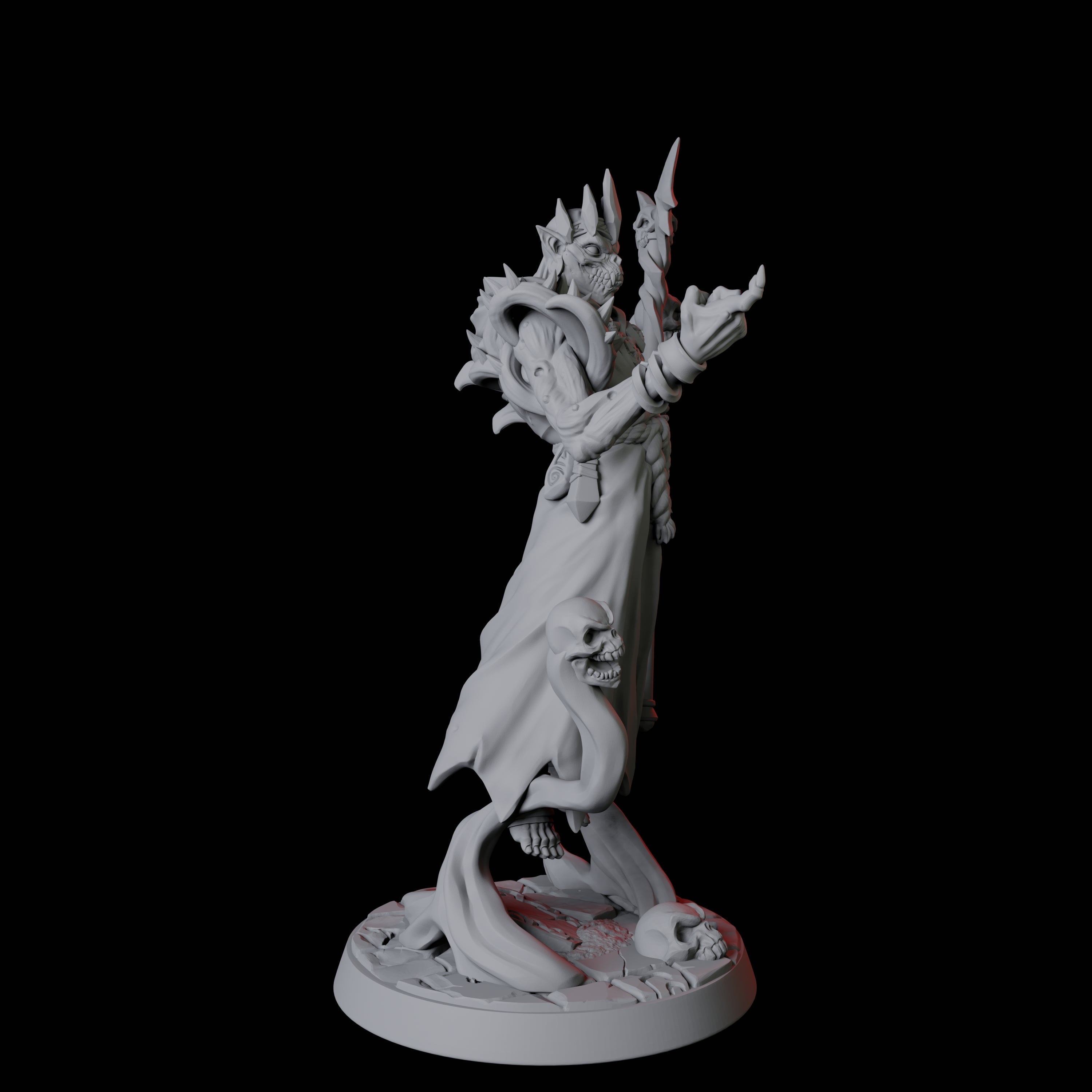 Floating Undead Warlock Miniature for Dungeons and Dragons, Pathfinder or other TTRPGs