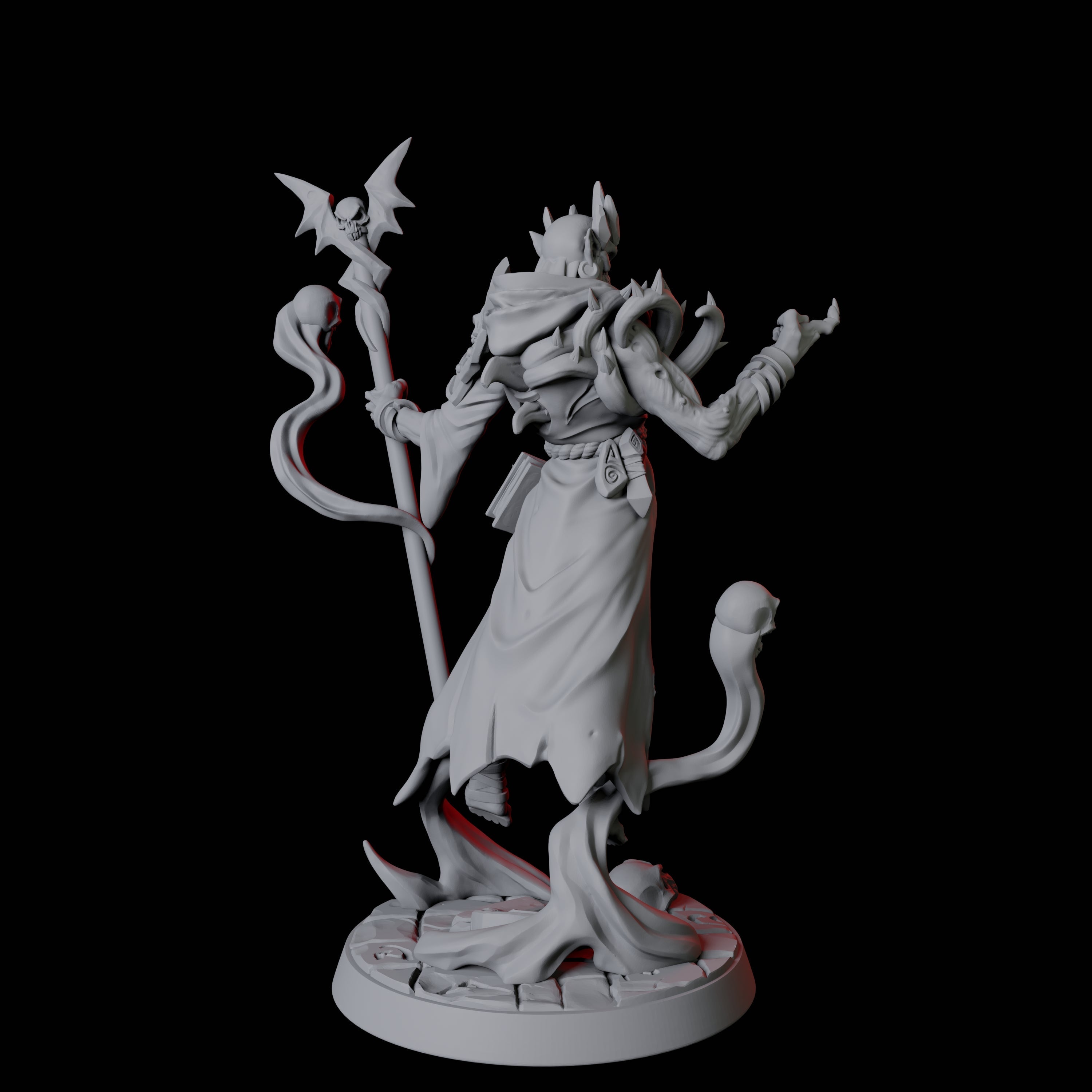 Floating Undead Warlock Miniature for Dungeons and Dragons, Pathfinder or other TTRPGs