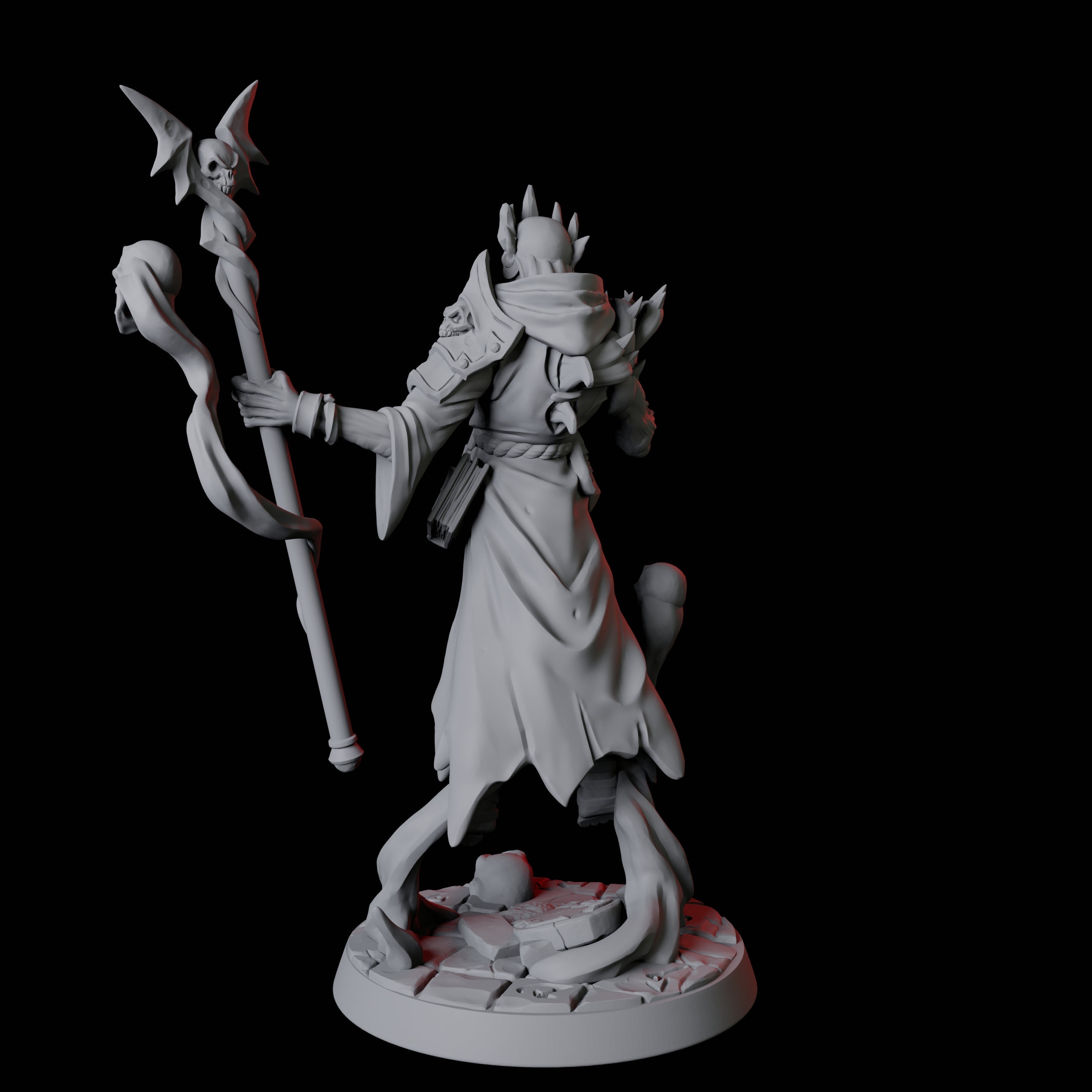 Floating Undead Warlock Miniature for Dungeons and Dragons, Pathfinder or other TTRPGs