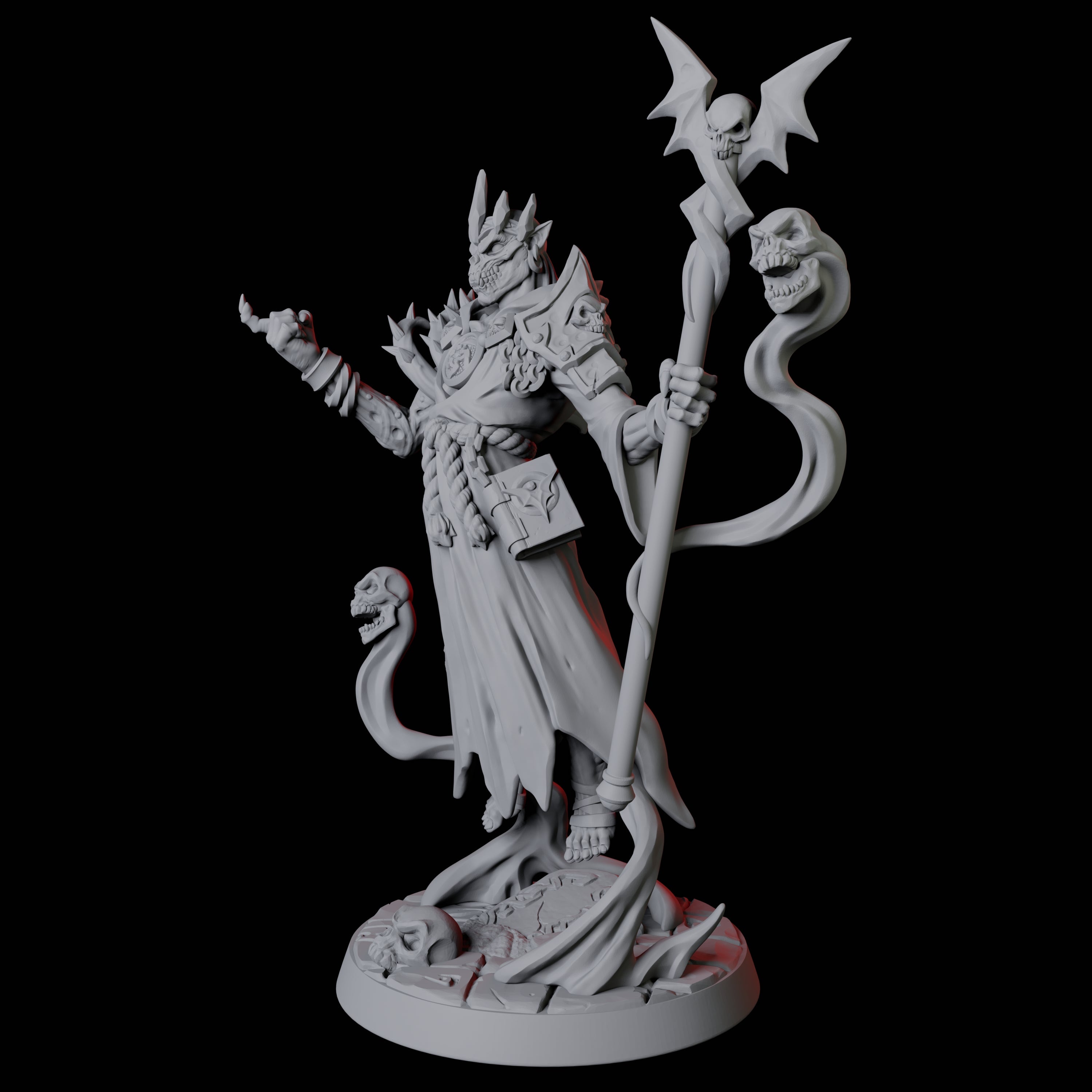 Floating Undead Warlock Miniature for Dungeons and Dragons, Pathfinder or other TTRPGs