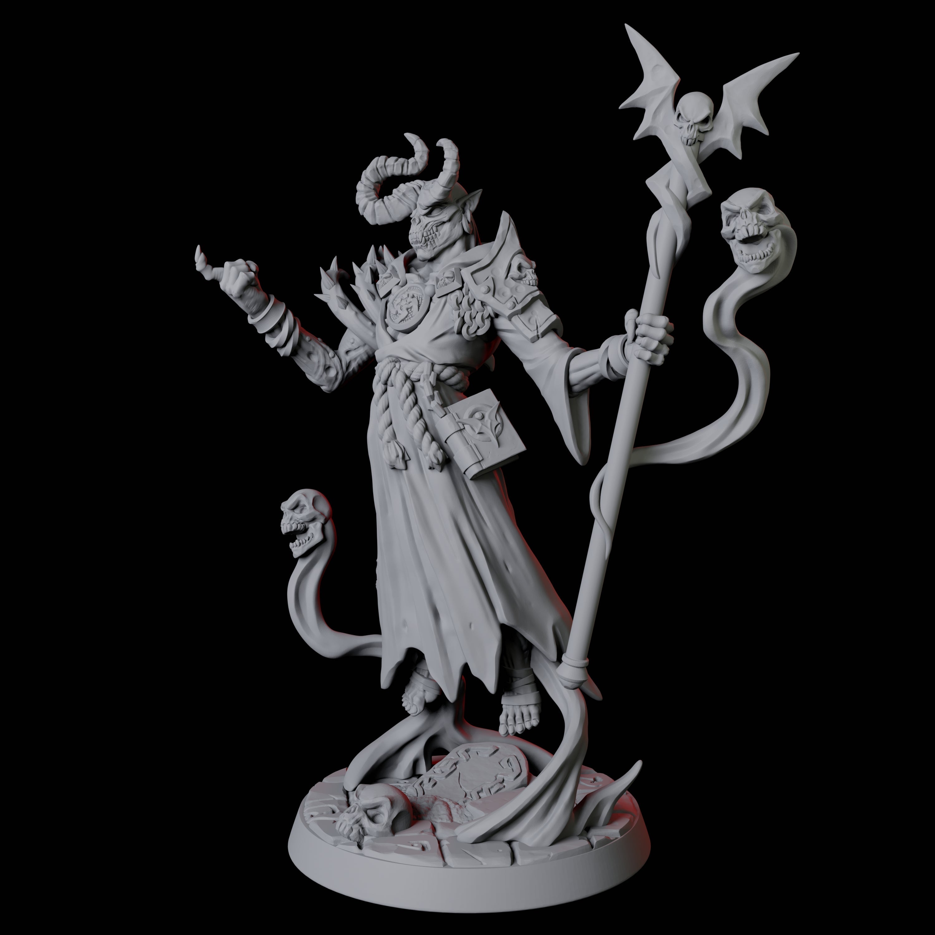 Floating Undead Warlock Miniature for Dungeons and Dragons, Pathfinder or other TTRPGs