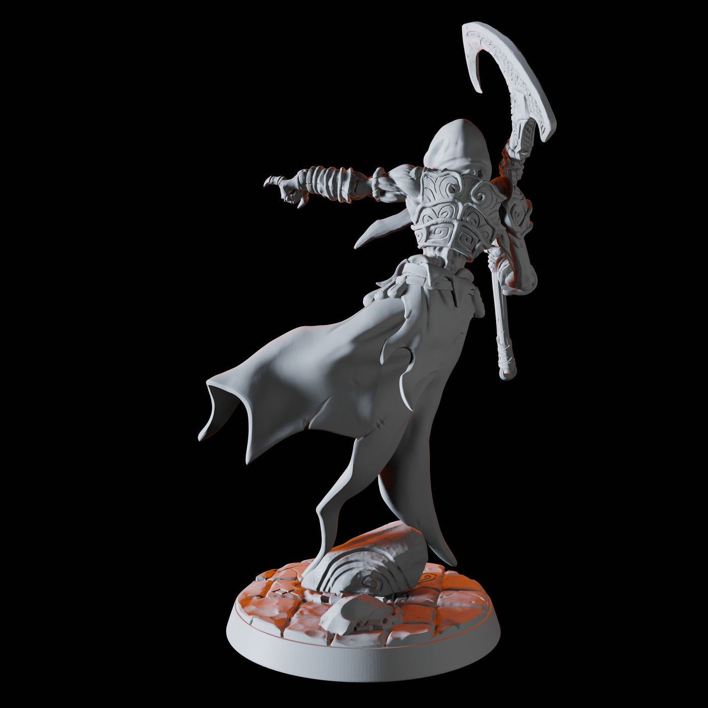 Floating Wraith B Miniature for Dungeons and Dragons, Pathfinder or other TTRPGs