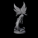 Floating and Gliding Pixie Miniature for Dungeons and Dragons, Pathfinder or other TTRPGs