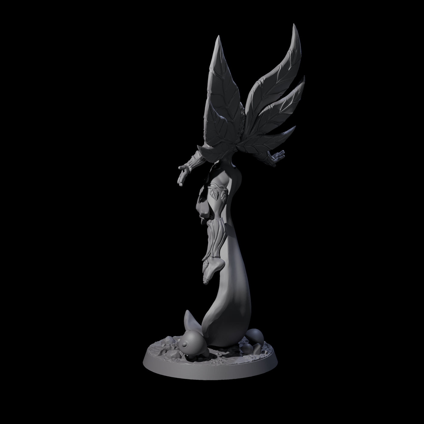 Floating and Gliding Pixie Miniature for Dungeons and Dragons, Pathfinder or other TTRPGs