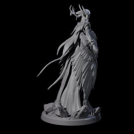 Flowing Owl Worshipping Cultist A Miniature for Dungeons and Dragons, Pathfinder or other TTRPGs